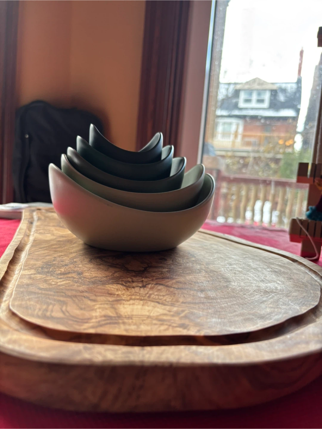 Set of 5 Nesting Bowls - Green Tones - photo 4