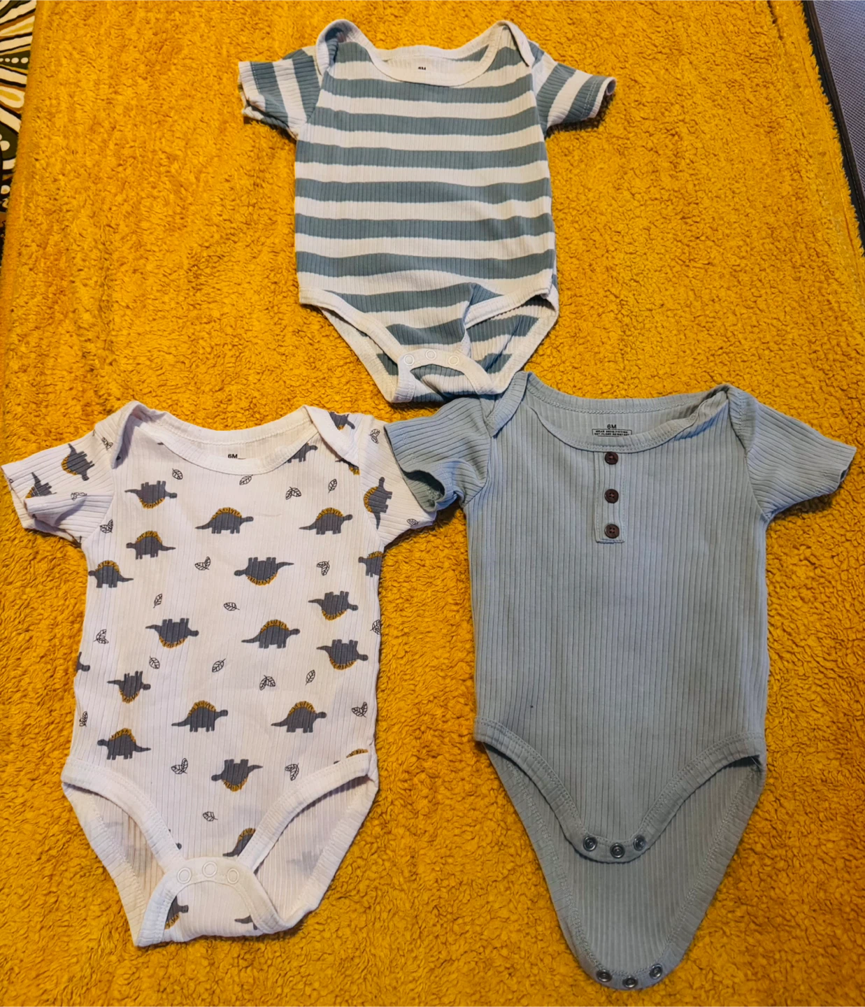 3 Baby Bodysuits - Size 6M