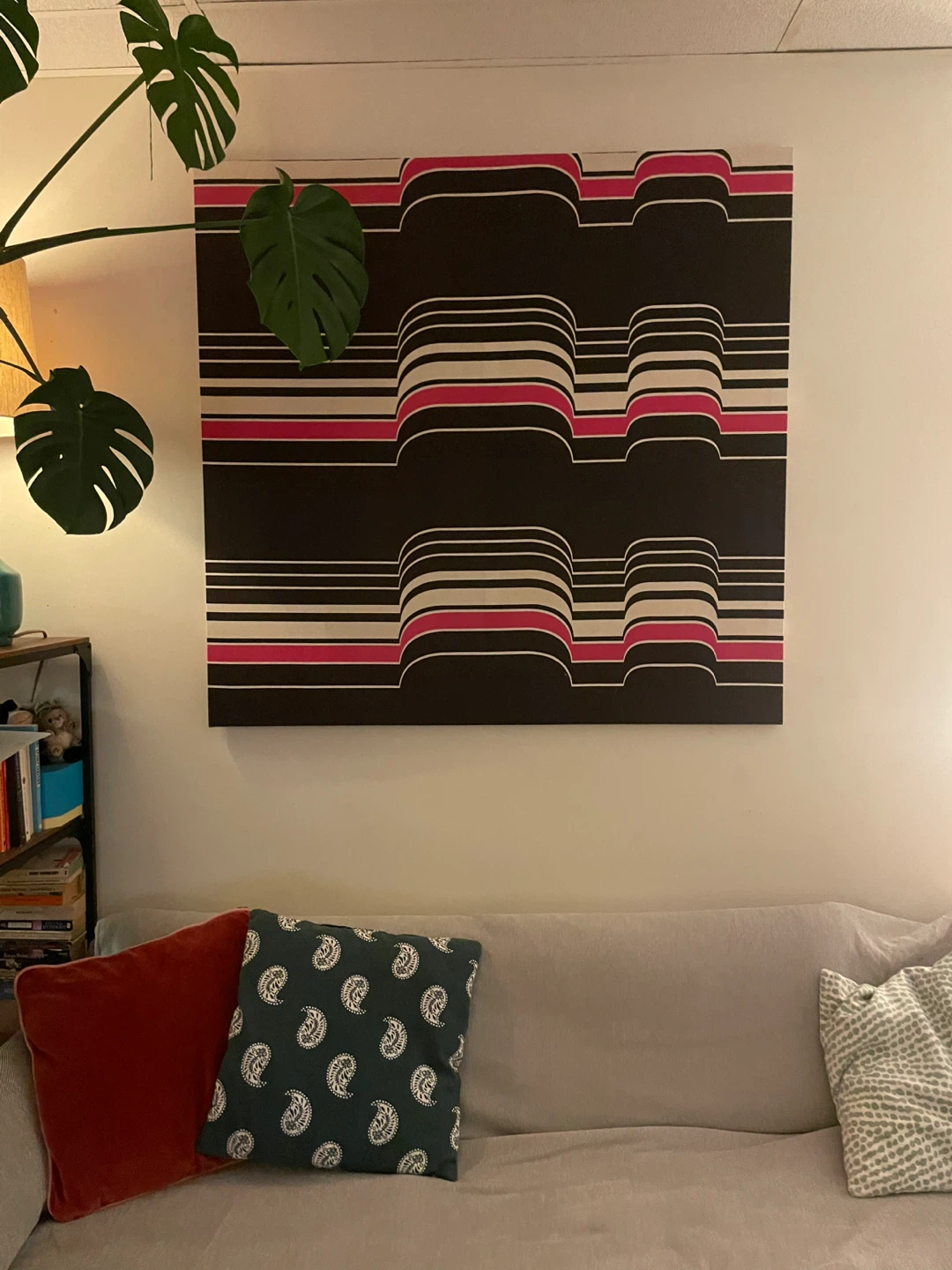 Mid Century Geometric Canvas Wall Art, - photo 3
