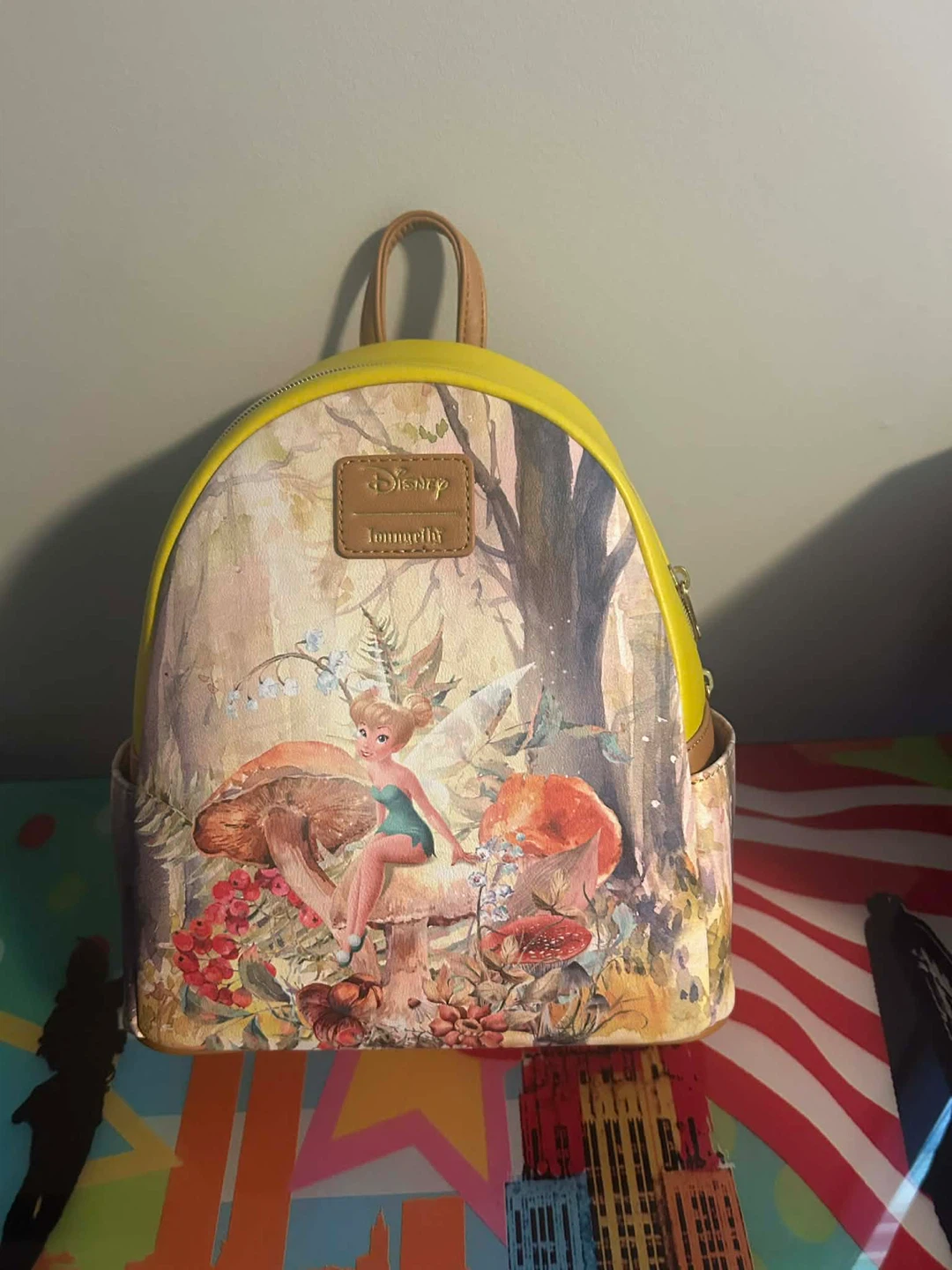 Disney Loungefly Tinkerbell Mushroom Forest Mini Backpack