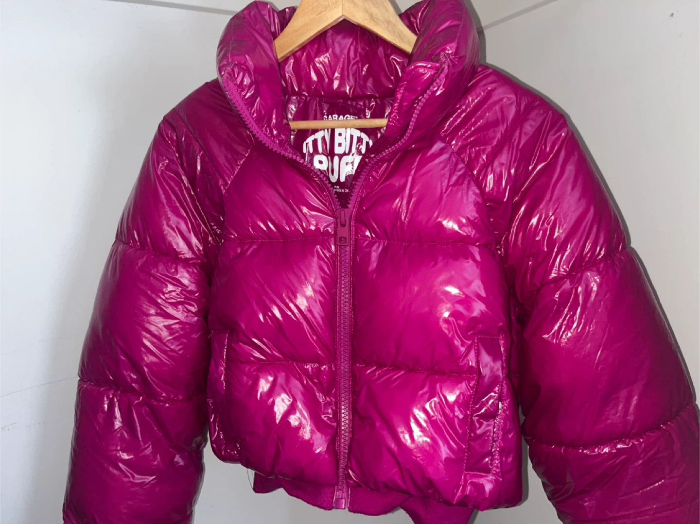 Garage Itty Bitty Puffer Jacket - Pink, Size P/S