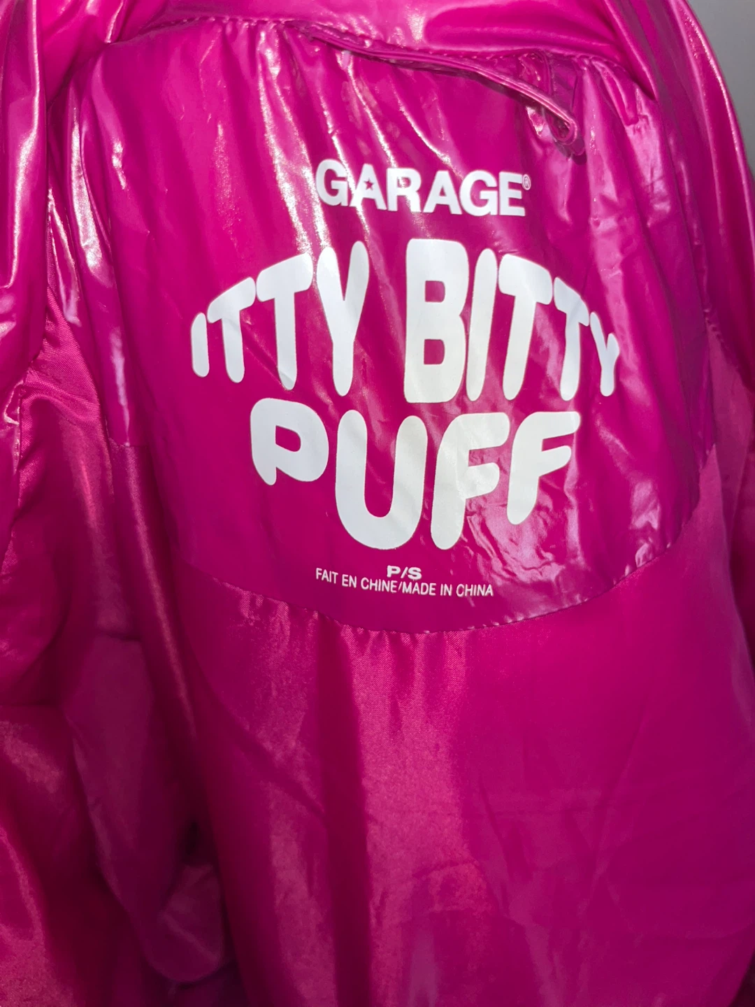 Garage Itty Bitty Puffer Jacket - Pink, Size P/S - photo 2