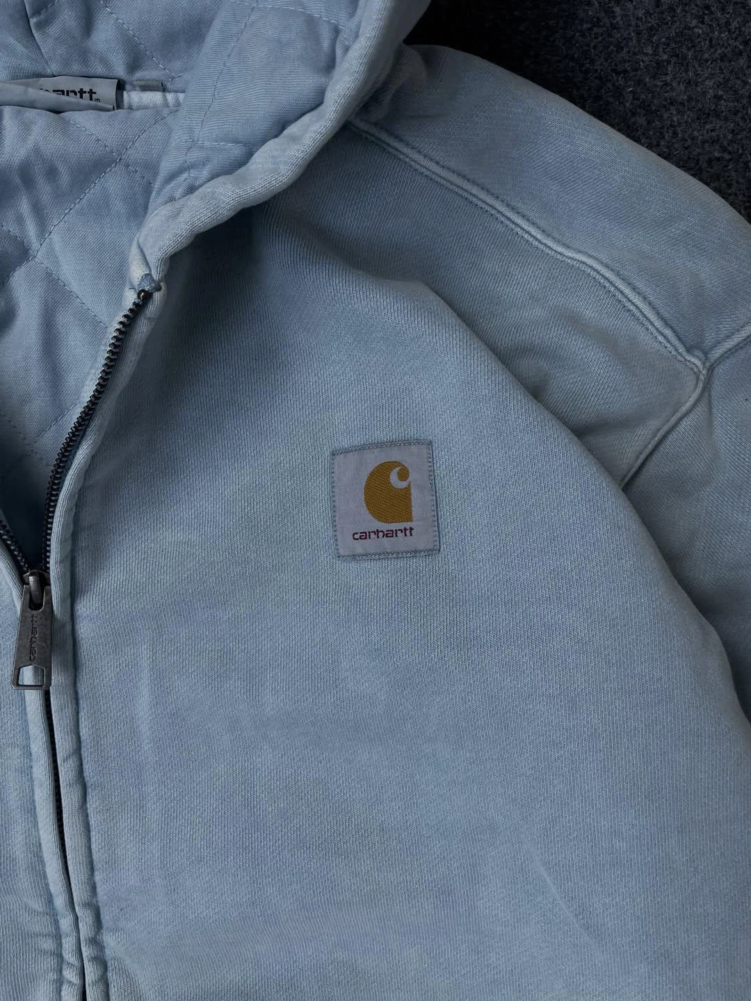 Carhartt WIP - Hooded Vista Garment Dyed Dusty Ice - Jacket - photo 3