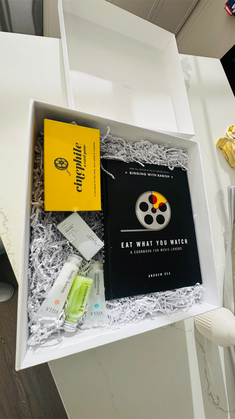 Movie Lover Gift Set: Cookbook, Card Game & More!