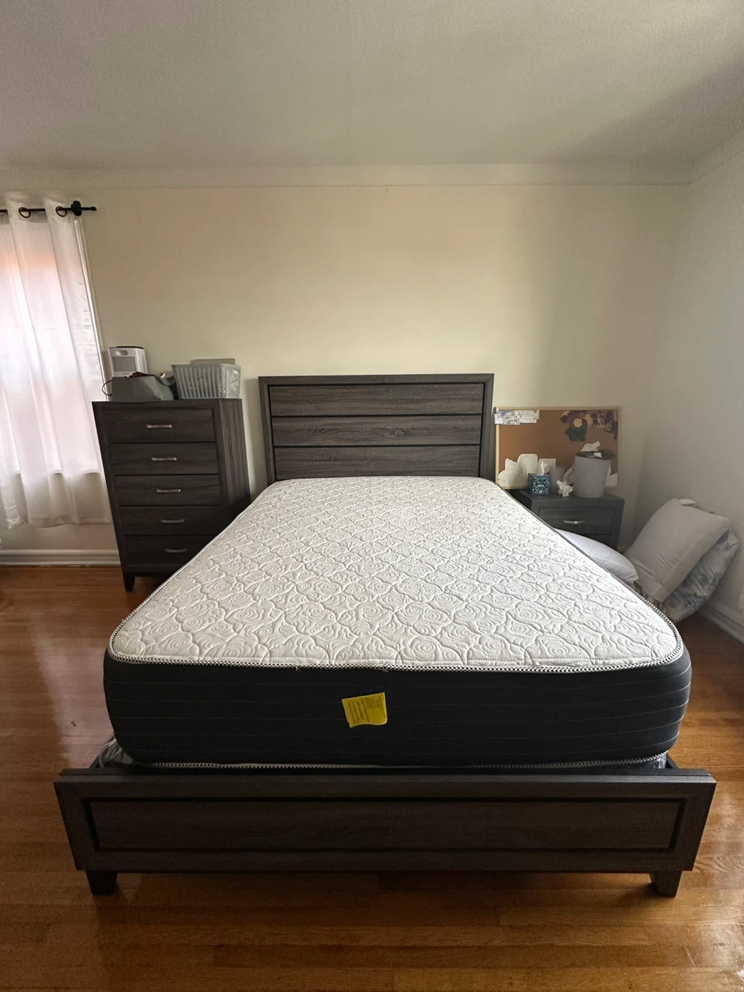 Moving sale! Queen Size Mattress with bed frame and springs