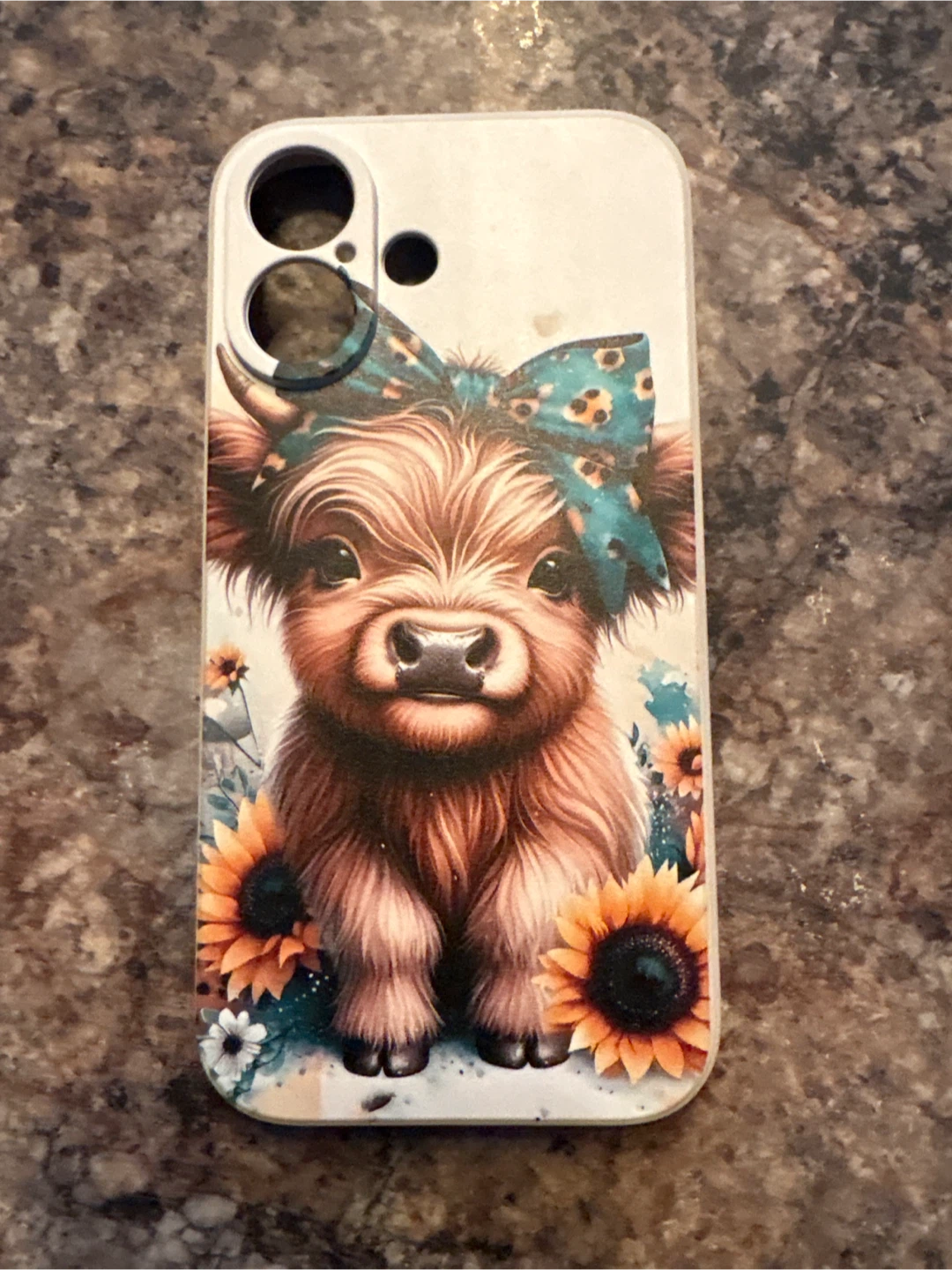 Cute Cow Design iPhone 16 Case