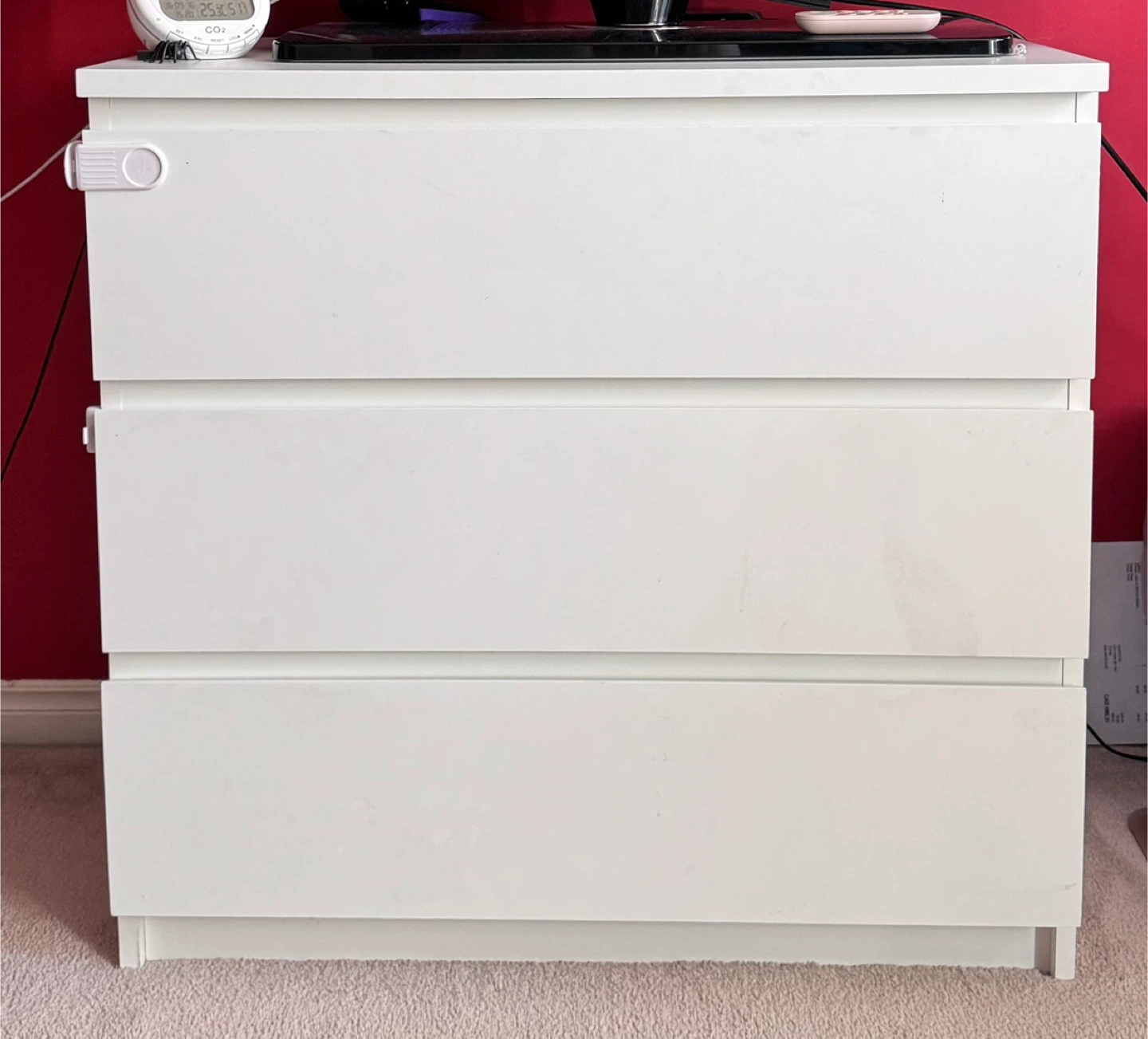 IKEA Malm 3-Drawer Dresser - White