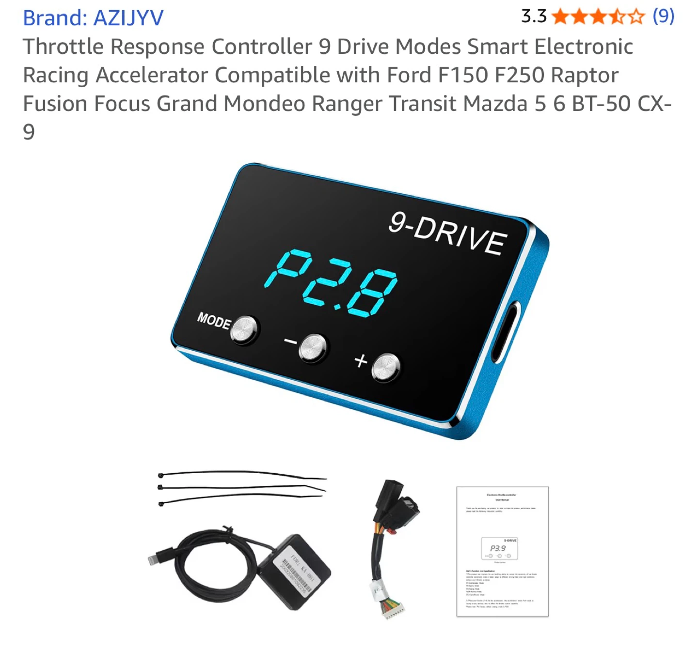 AZIYYV 9-Drive Throttle Response Controller