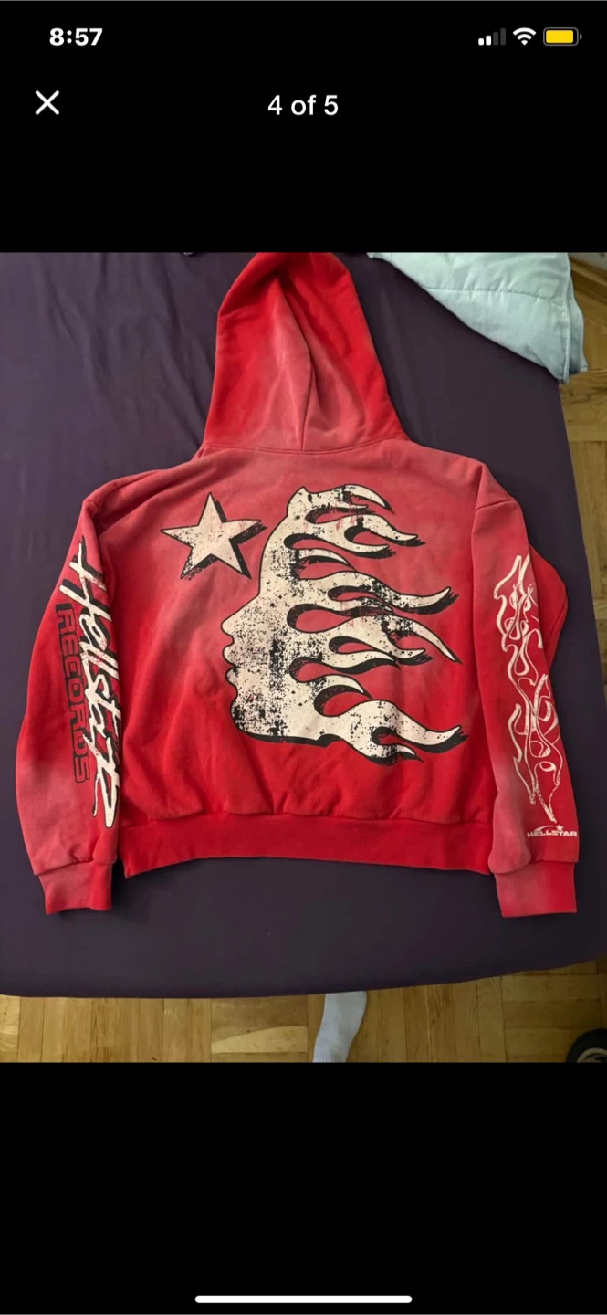 Hellstar Records Red Hoodie - photo 4