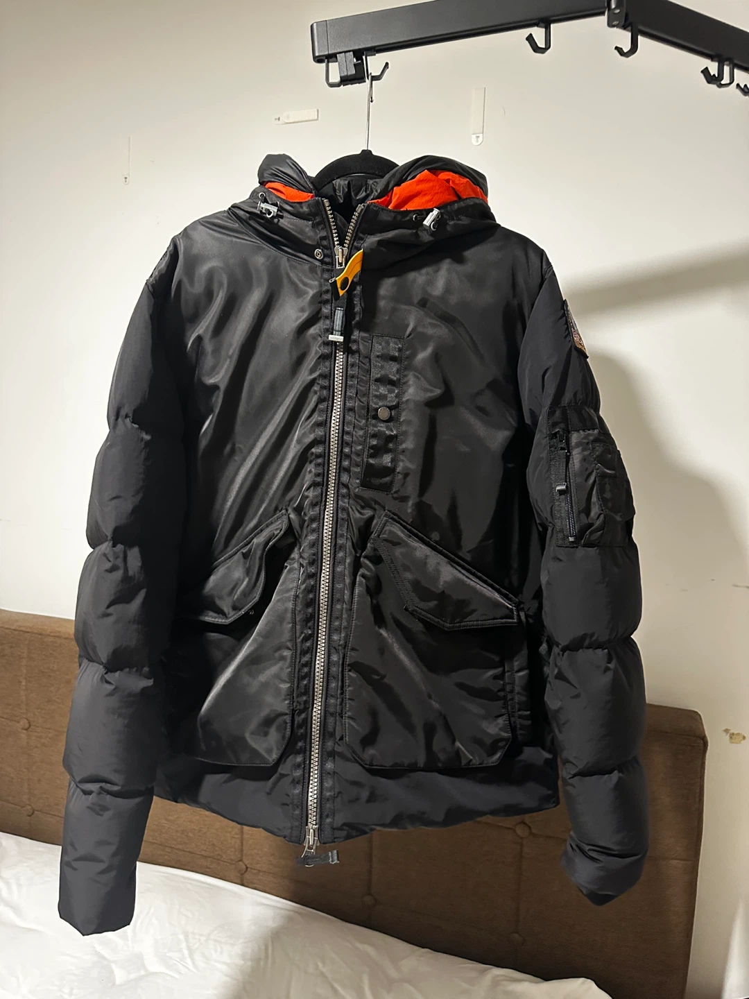 Parajumpers Black Vantage Down Jacket - Size L