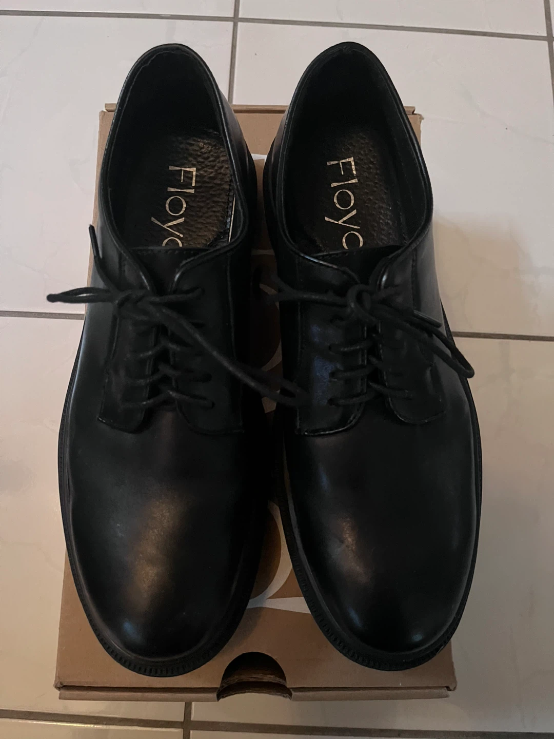 Floyd Leroy Noir Black Shoes - Size 9.5 - photo 2