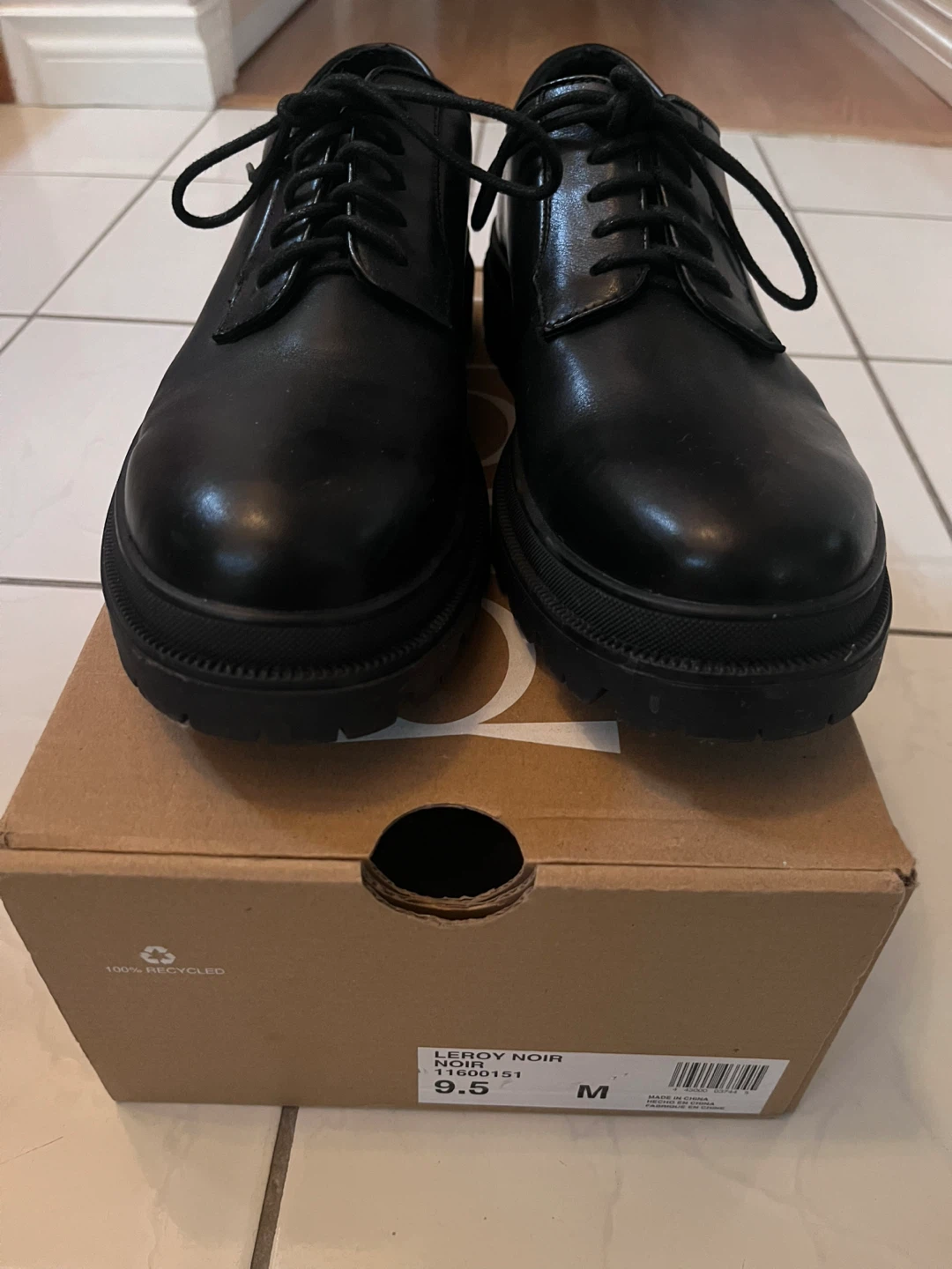 Floyd Leroy Noir Black Shoes - Size 9.5