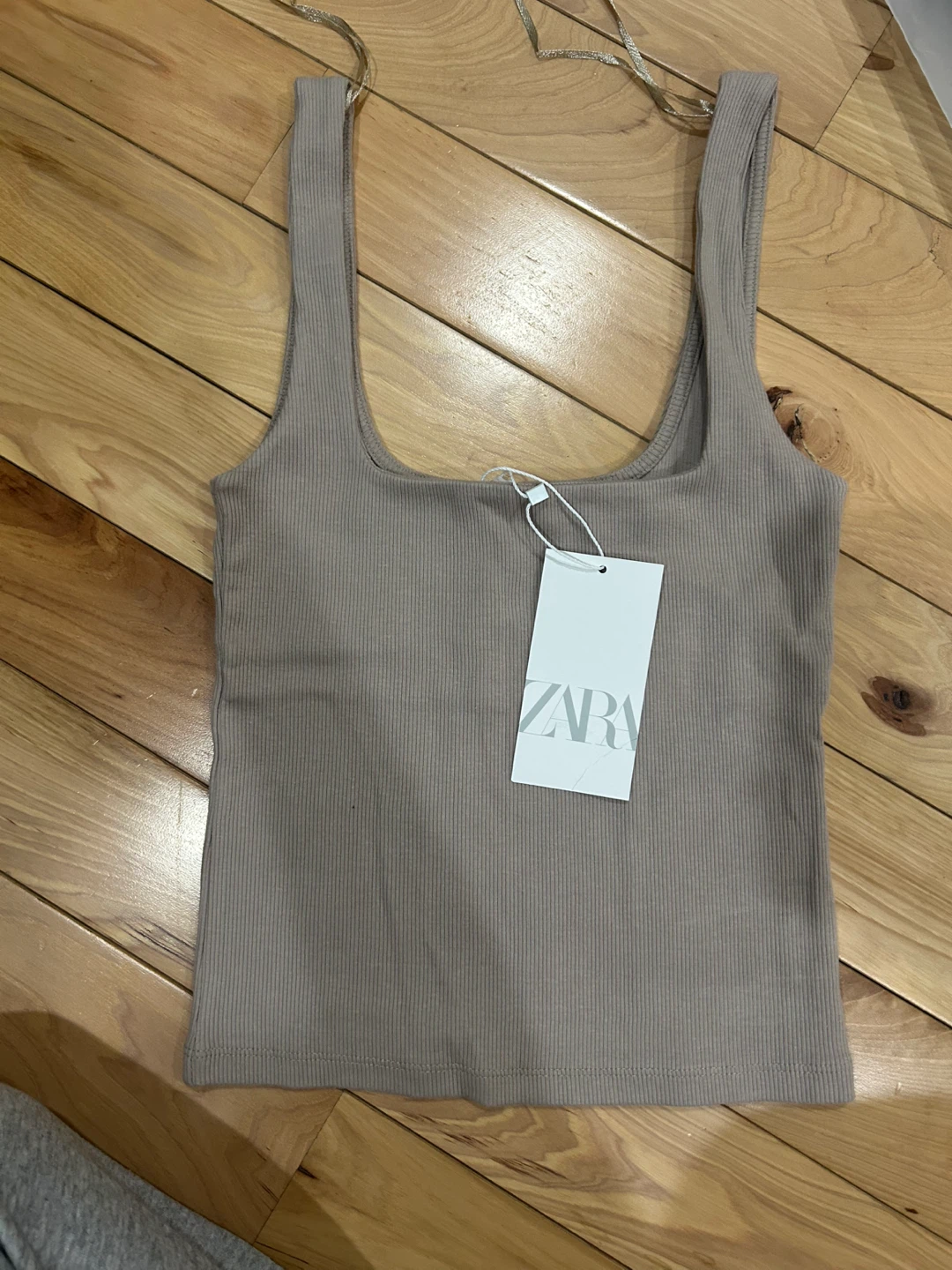 Zara Ribbed Tank Top - Size S