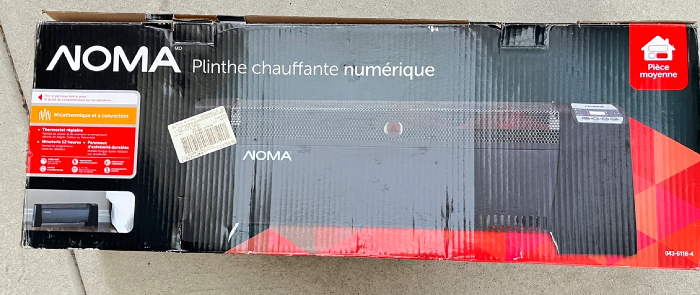 NOMA Digital Baseboard Heater - New in Box! - photo 4