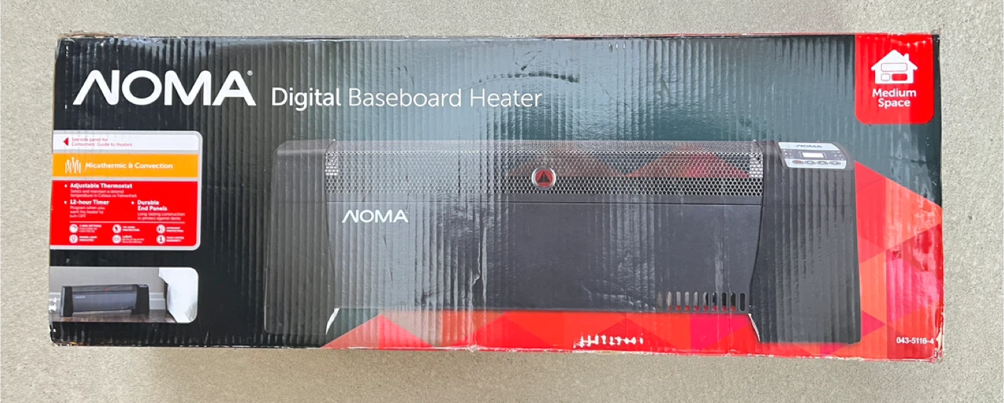 NOMA Digital Baseboard Heater - New in Box!