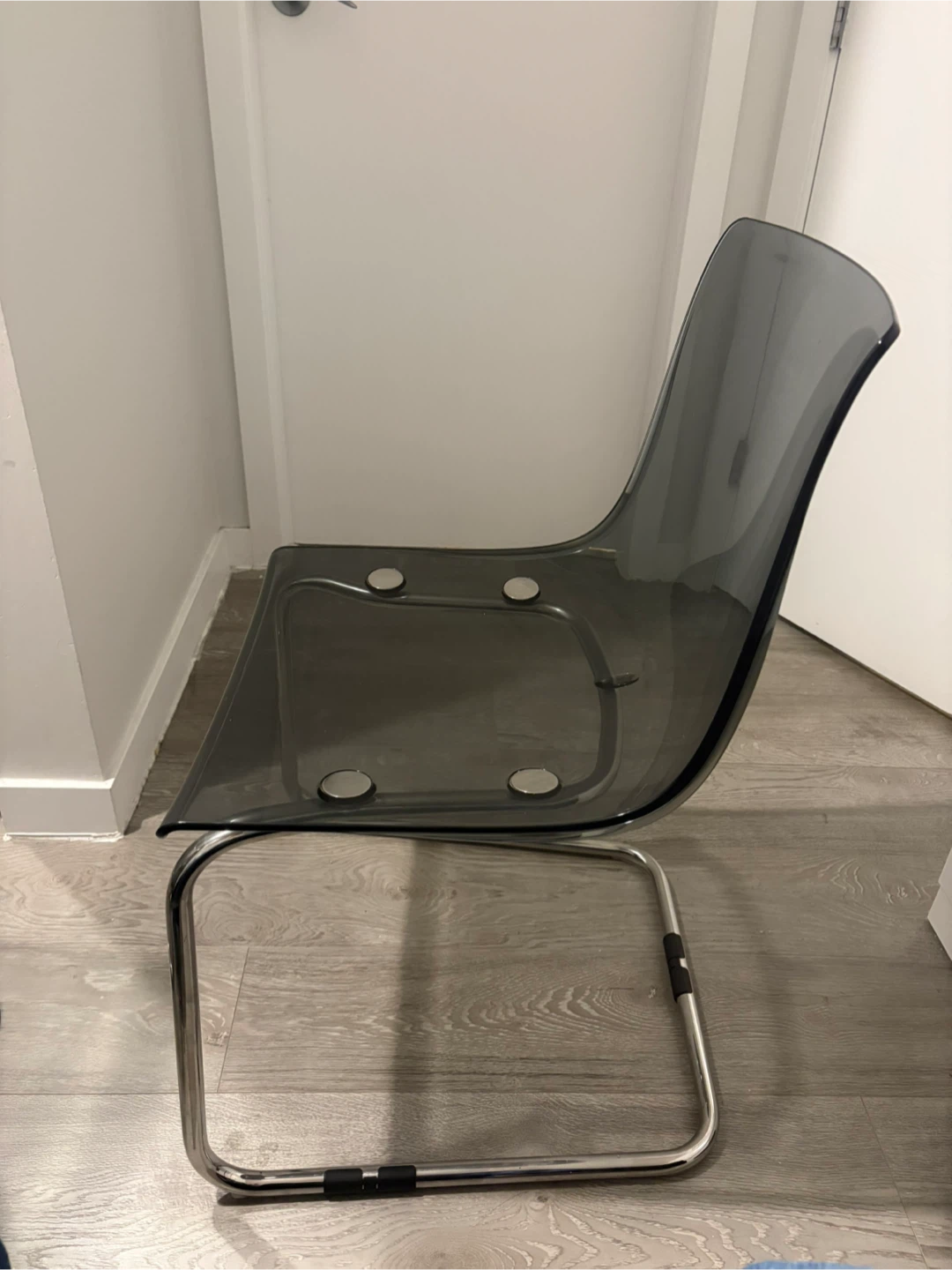 IKEA Tobias Chair - Transparent/Chrome - photo 5