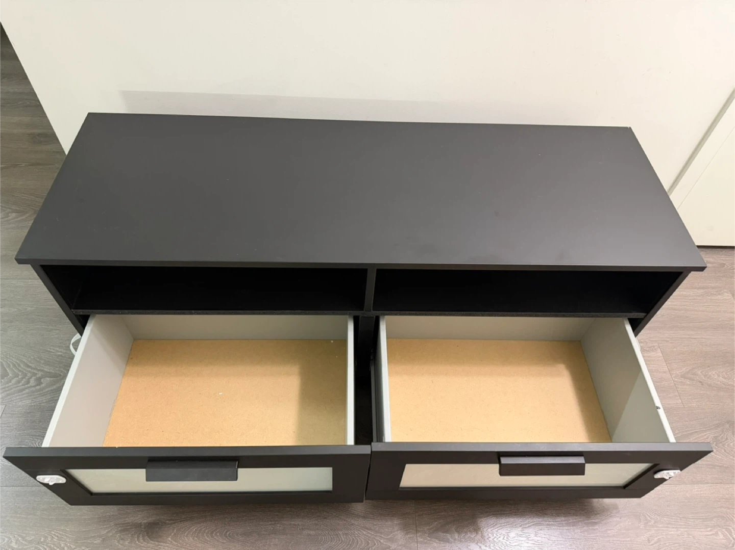 Black TV Stand with  Doors - photo 2