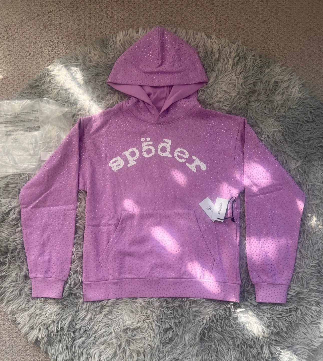 Lavender Sp5der hoodie