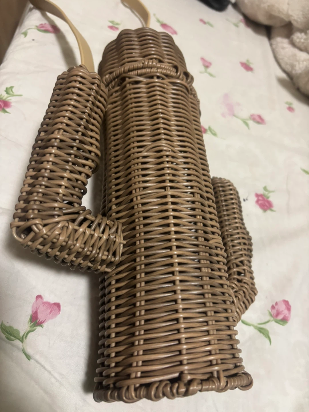 Wicker Cactus Water bottle holder