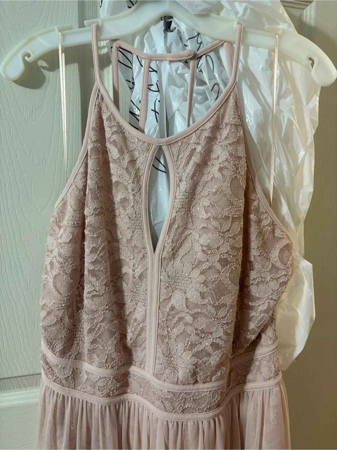 Pink Lace High Low Dress Size 20 - photo 5