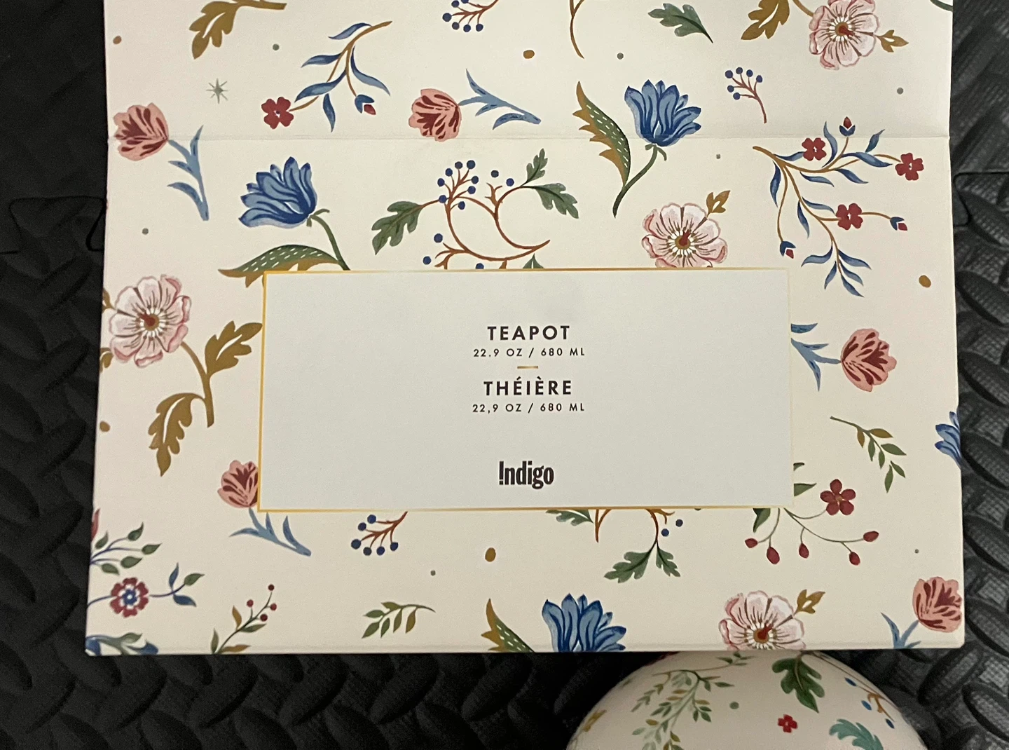 Indigo Floral Teapot - New in Box - photo 5