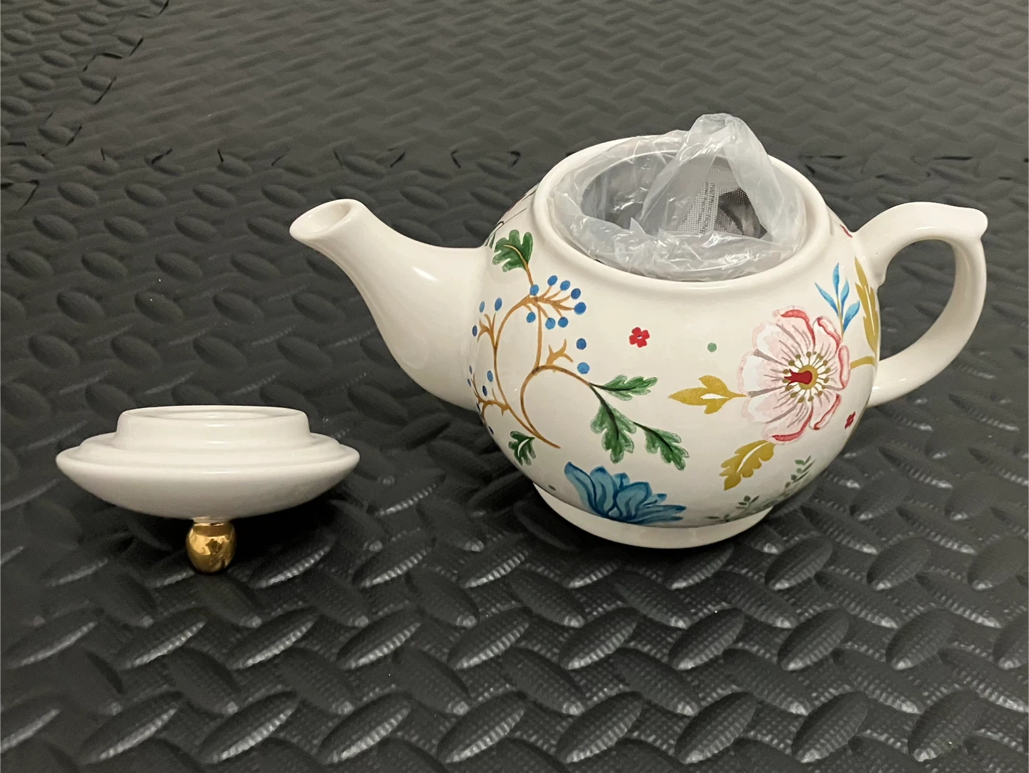 Indigo Floral Teapot - New in Box - photo 2