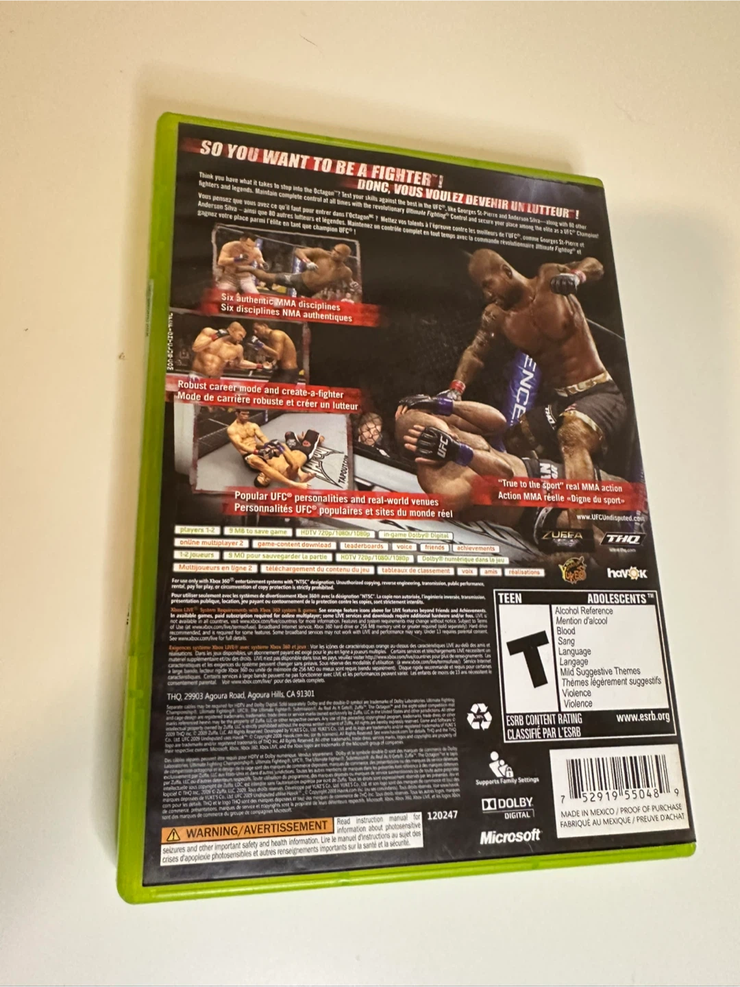 UFC Undisputed 2009 for Xbox 360 - photo 2