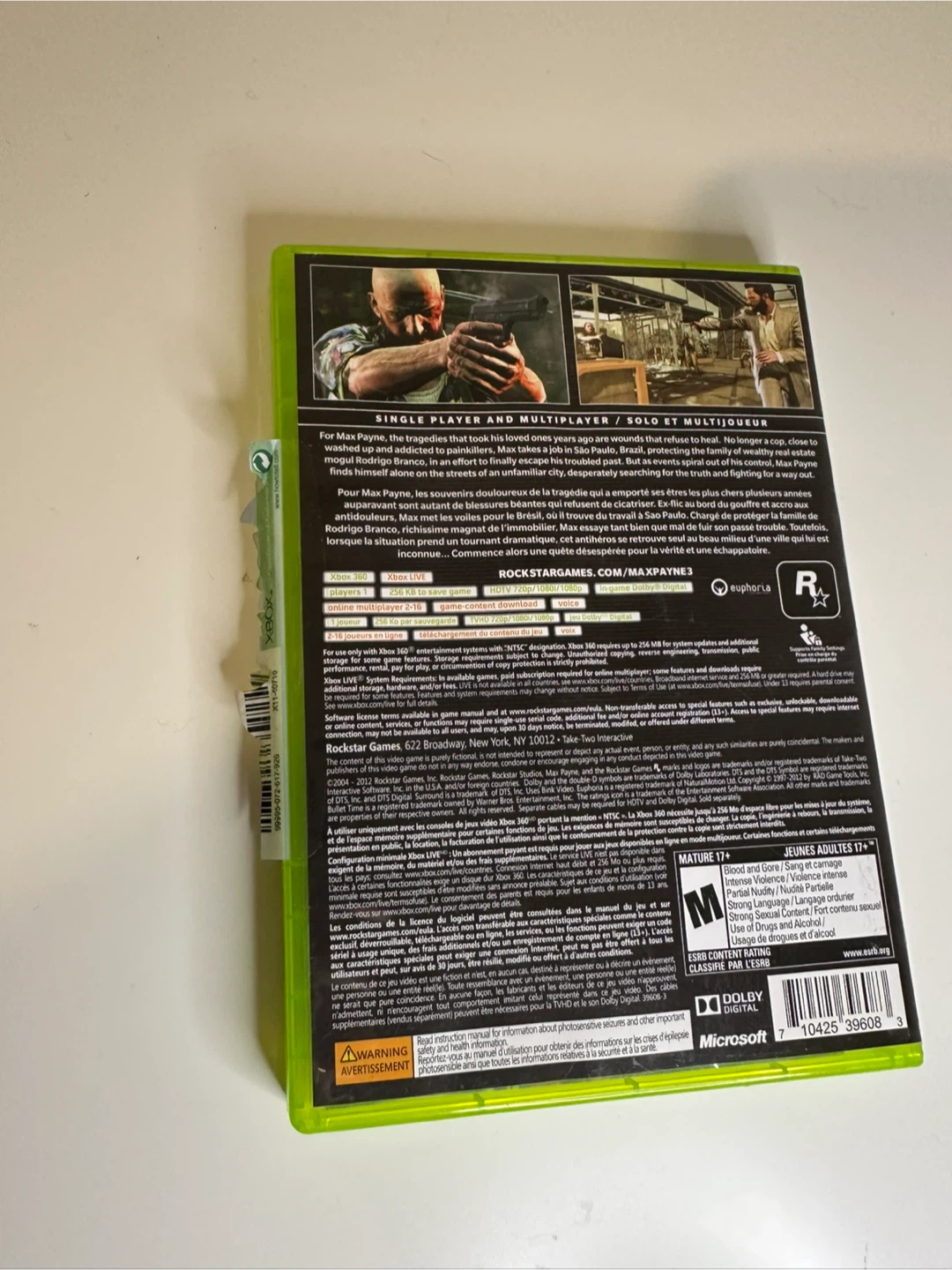 Max Payne 3 for Xbox 360 - photo 2