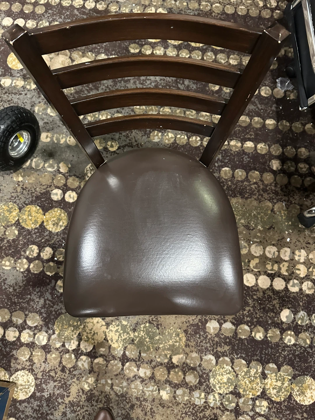 Brown Wooden Dining Chair - photo 2