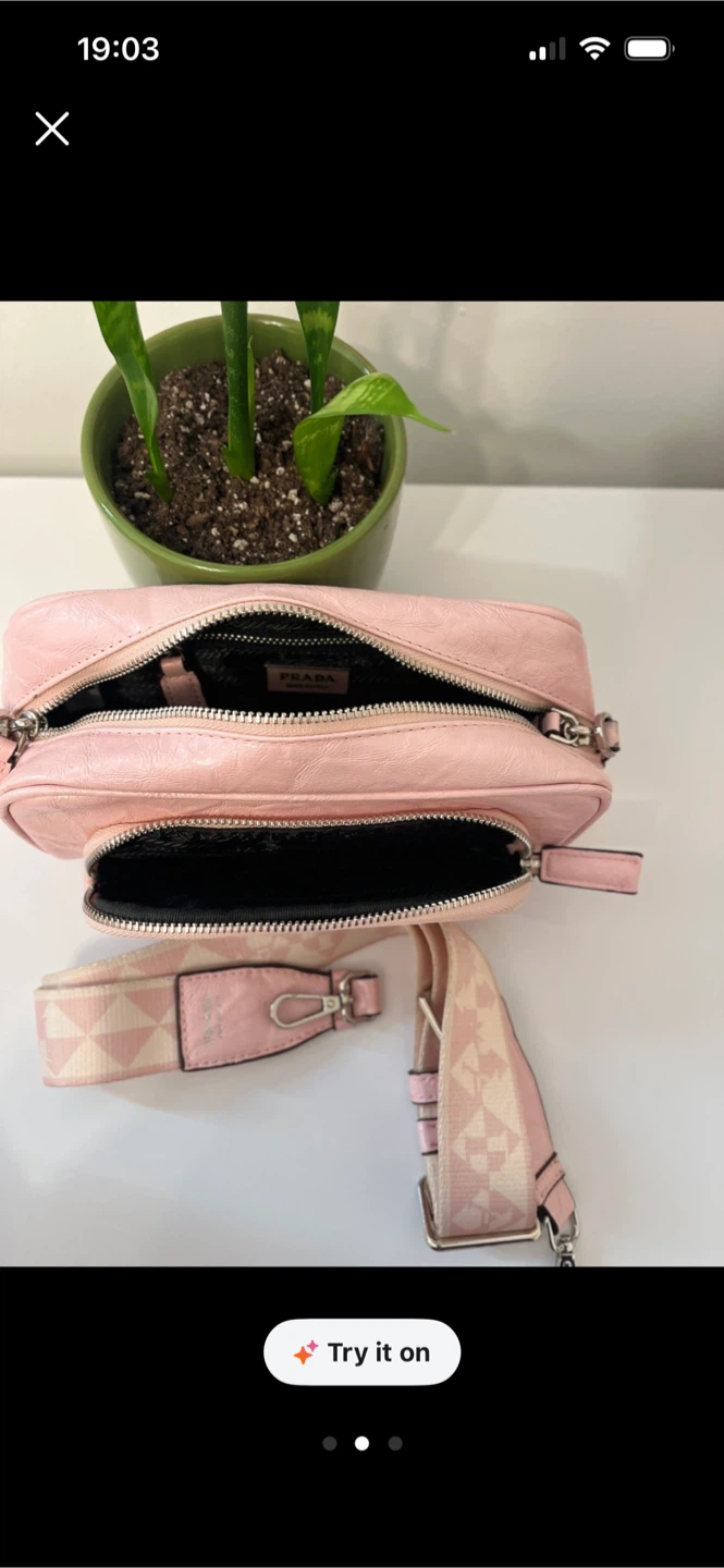 Prada Pink Leather Camera Bag - photo 2