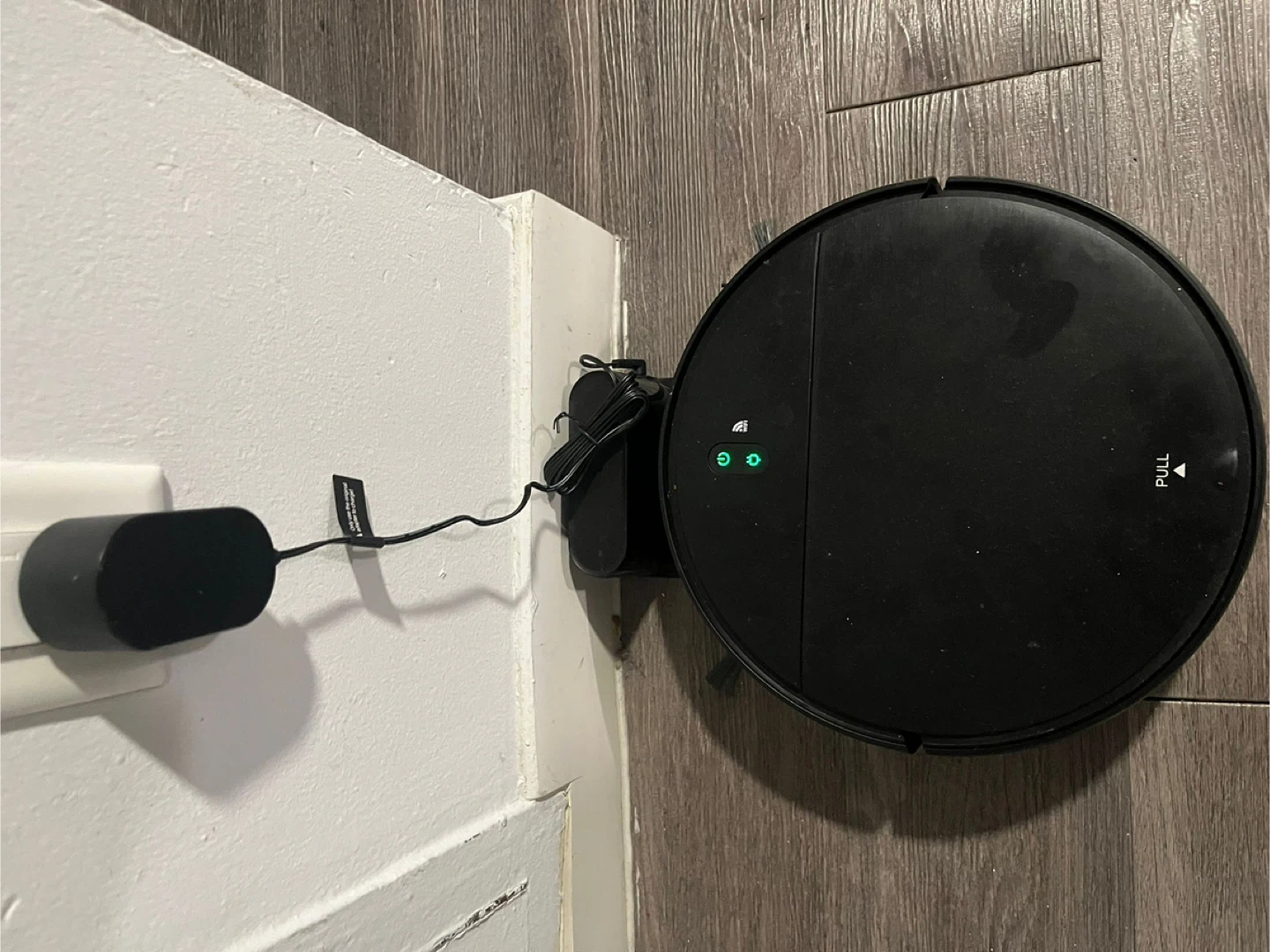 Black Robot Vacuum with Charger