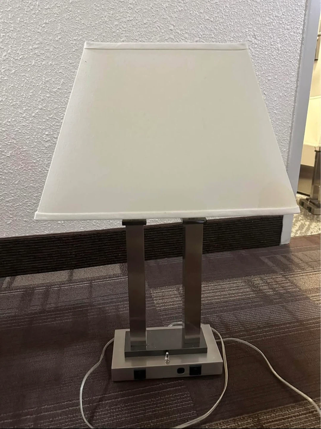 Table Lamp with White Shades