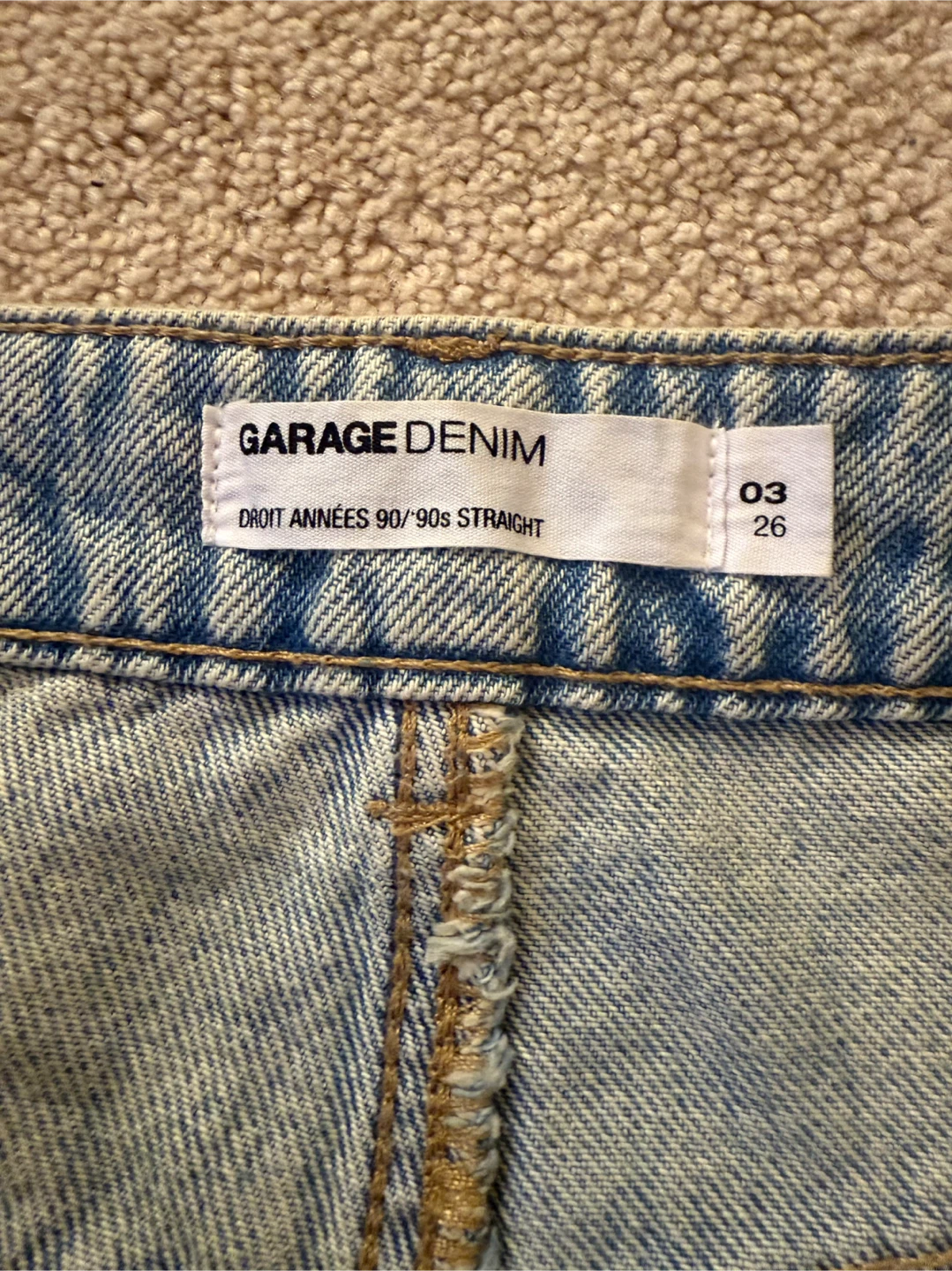 Garage Denim 90s Straight Jeans - Size 26 - photo 2