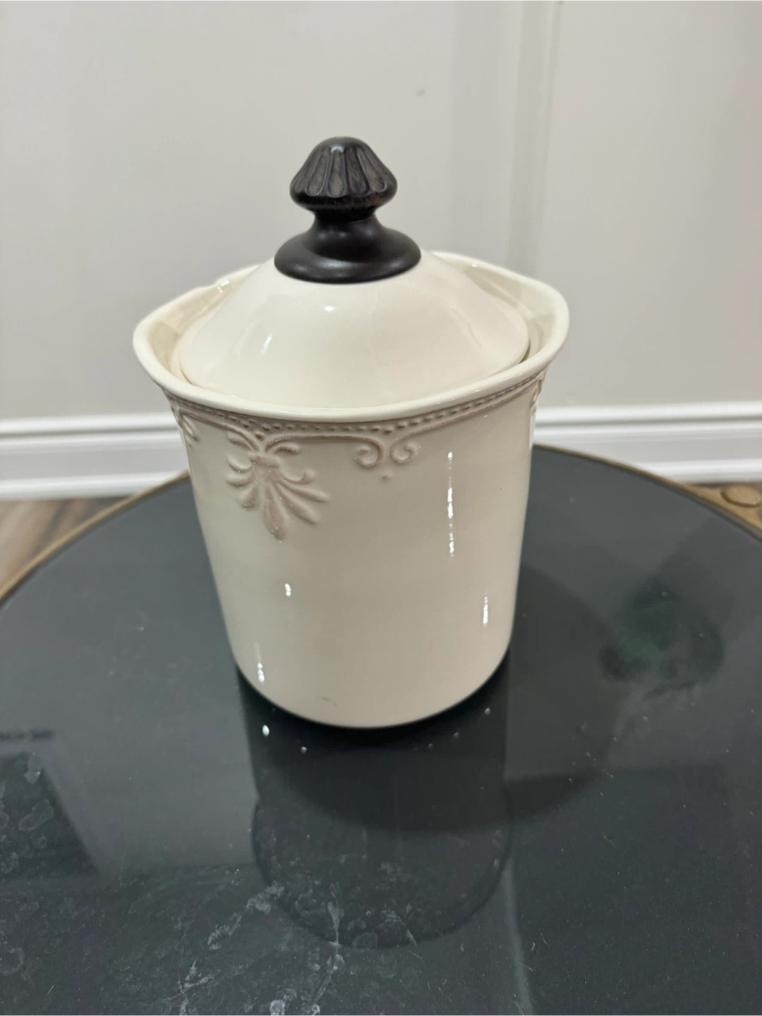 Cream Jar with Metal Stand - photo 5
