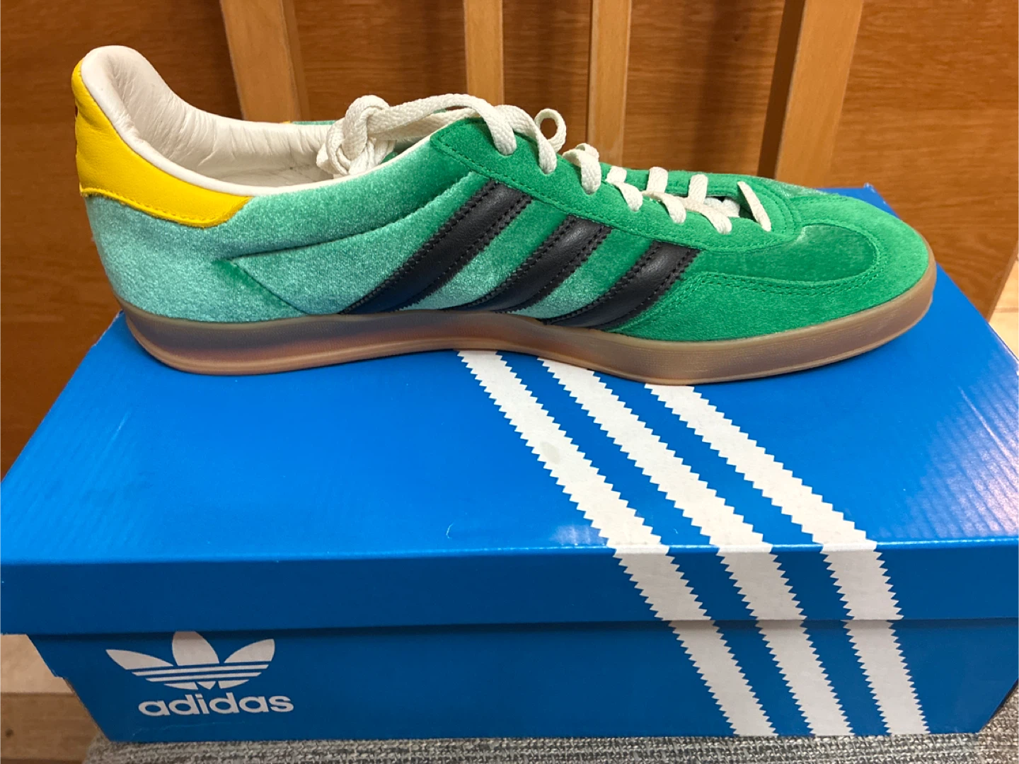 New in box Adidas Gazelle Indoor Green US 12