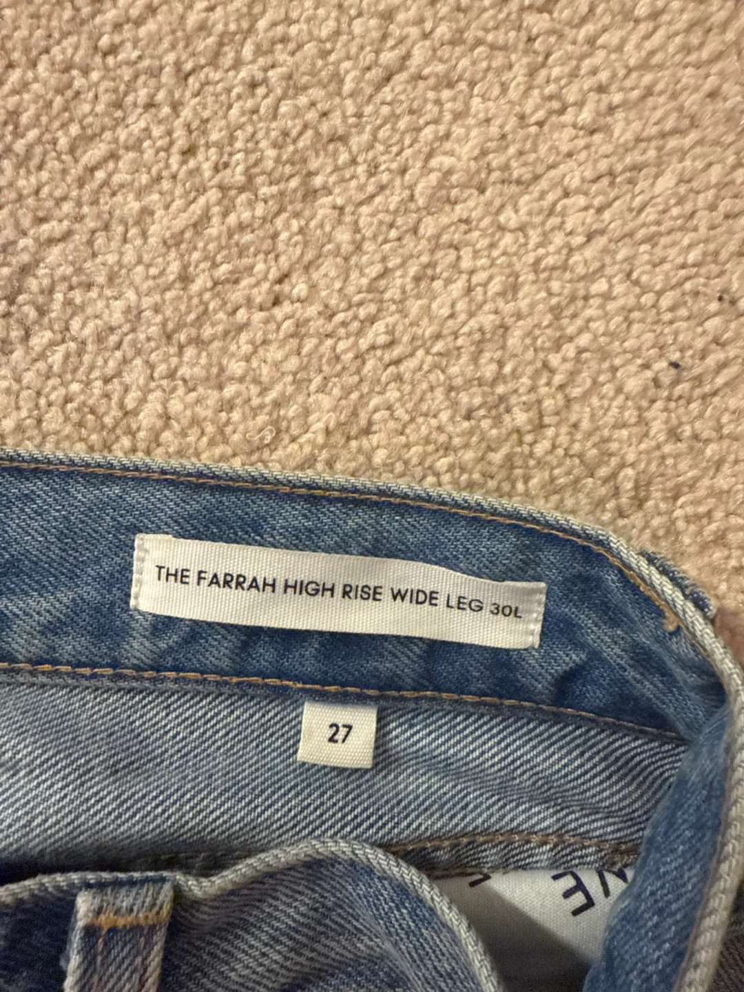 Denim Forum Farrah High Rise Wide Leg Jeans - Size 30L - photo 4