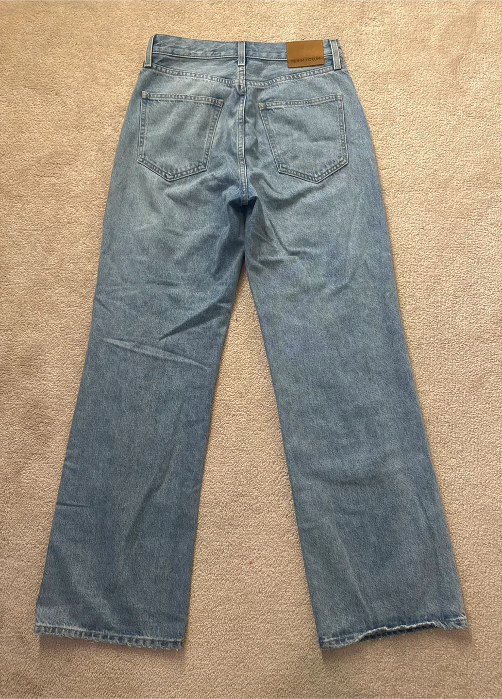 Denim Forum Farrah High Rise Wide Leg Jeans - Size 30L - photo 5