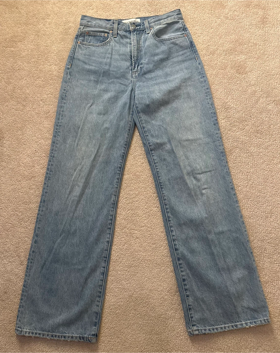 Denim Forum Farrah High Rise Wide Leg Jeans - Size 30L - photo 2