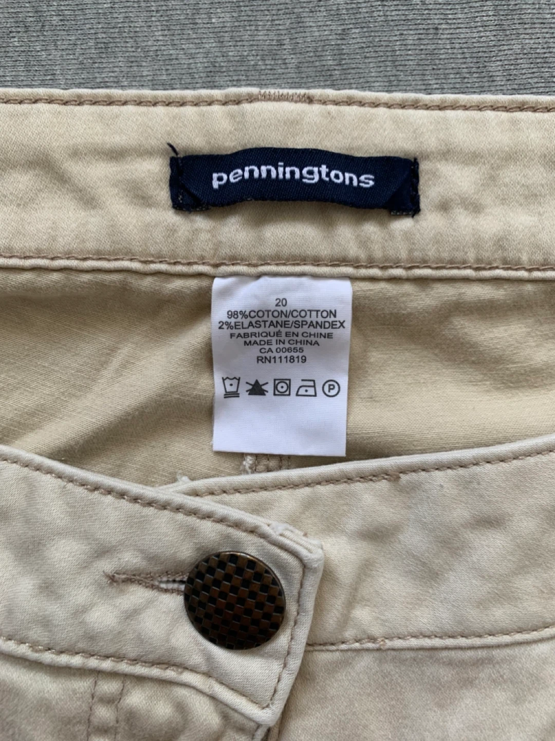 Penningtons Khaki Pants Size 20 - photo 3
