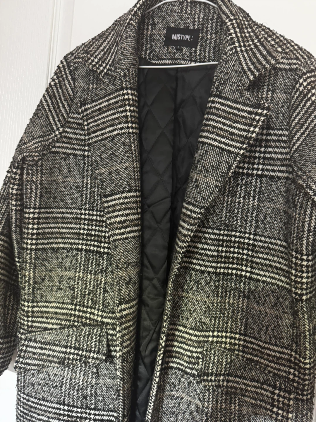 MISTYPE Plaid Wool Blend Coat - photo 4