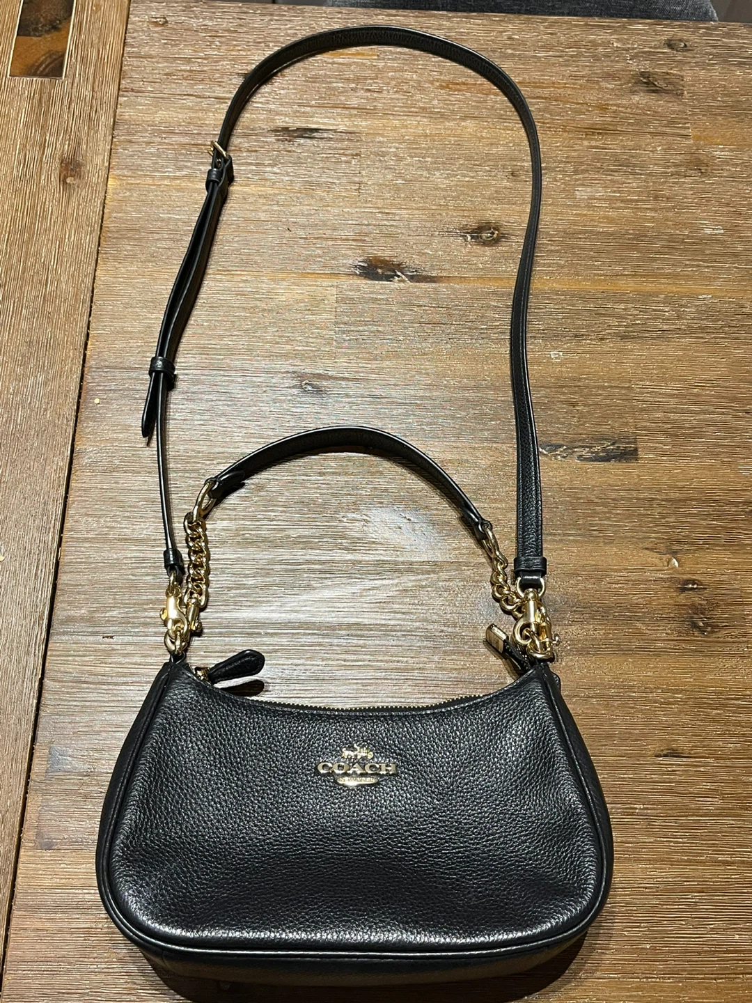 Coach Black Leather Bag - photo 3