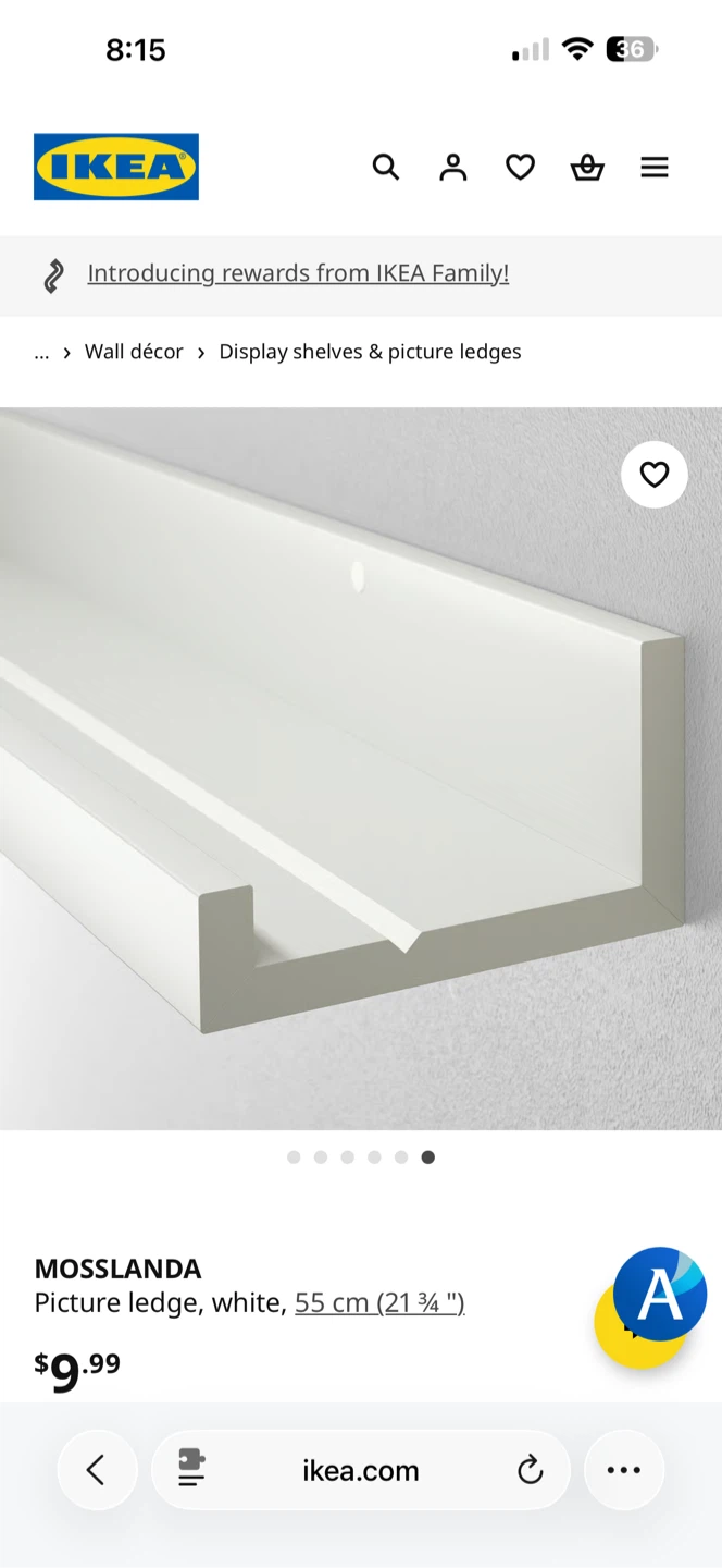 MOVING SALE: IKEA MOSSLANDA Picture Ledge, White - photo 4
