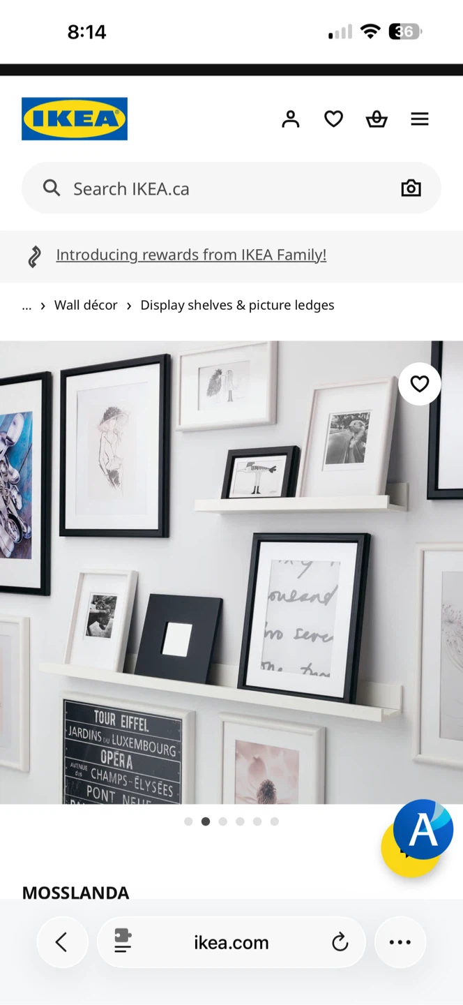 MOVING SALE: IKEA MOSSLANDA Picture Ledge, White - photo 3