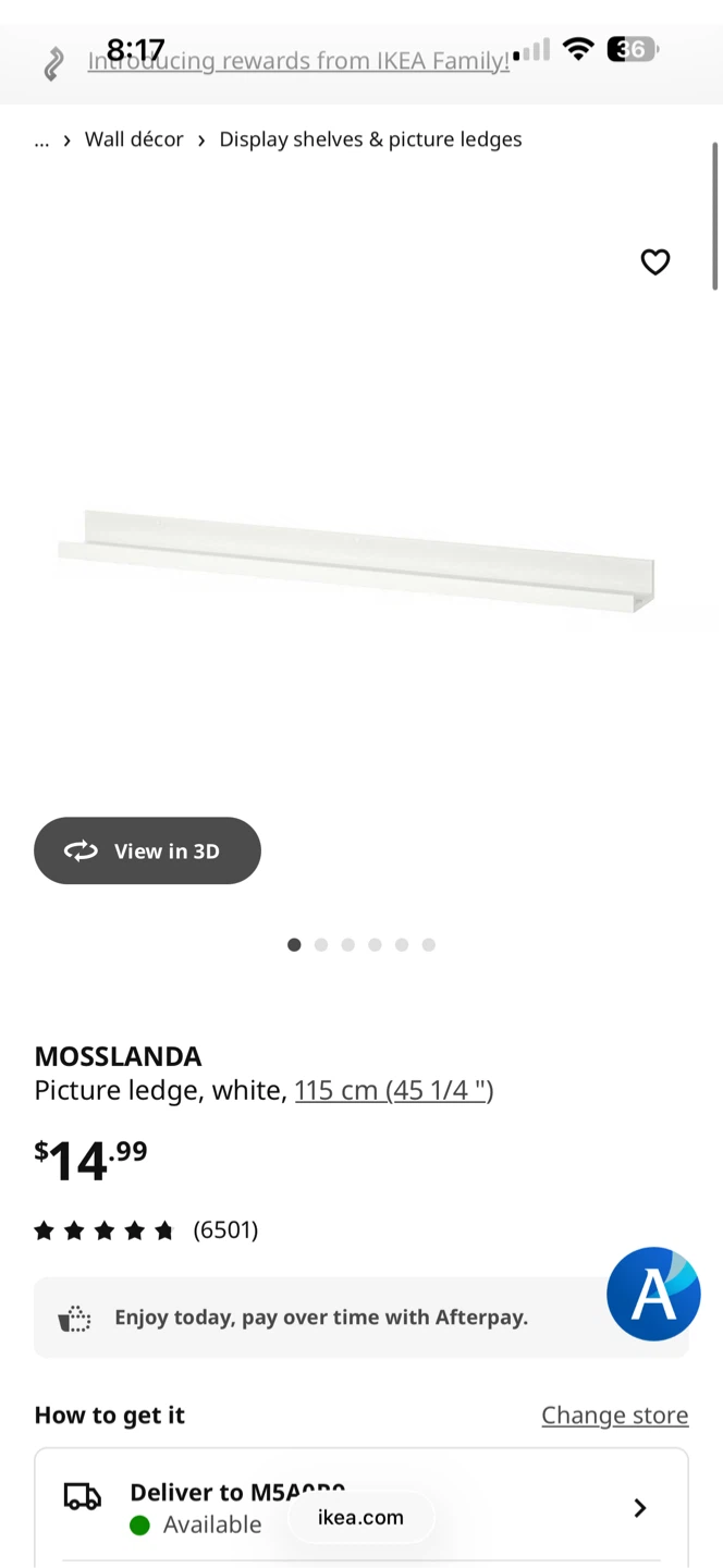 MOVING SALE: IKEA MOSSLANDA Picture Ledge, White - photo 5