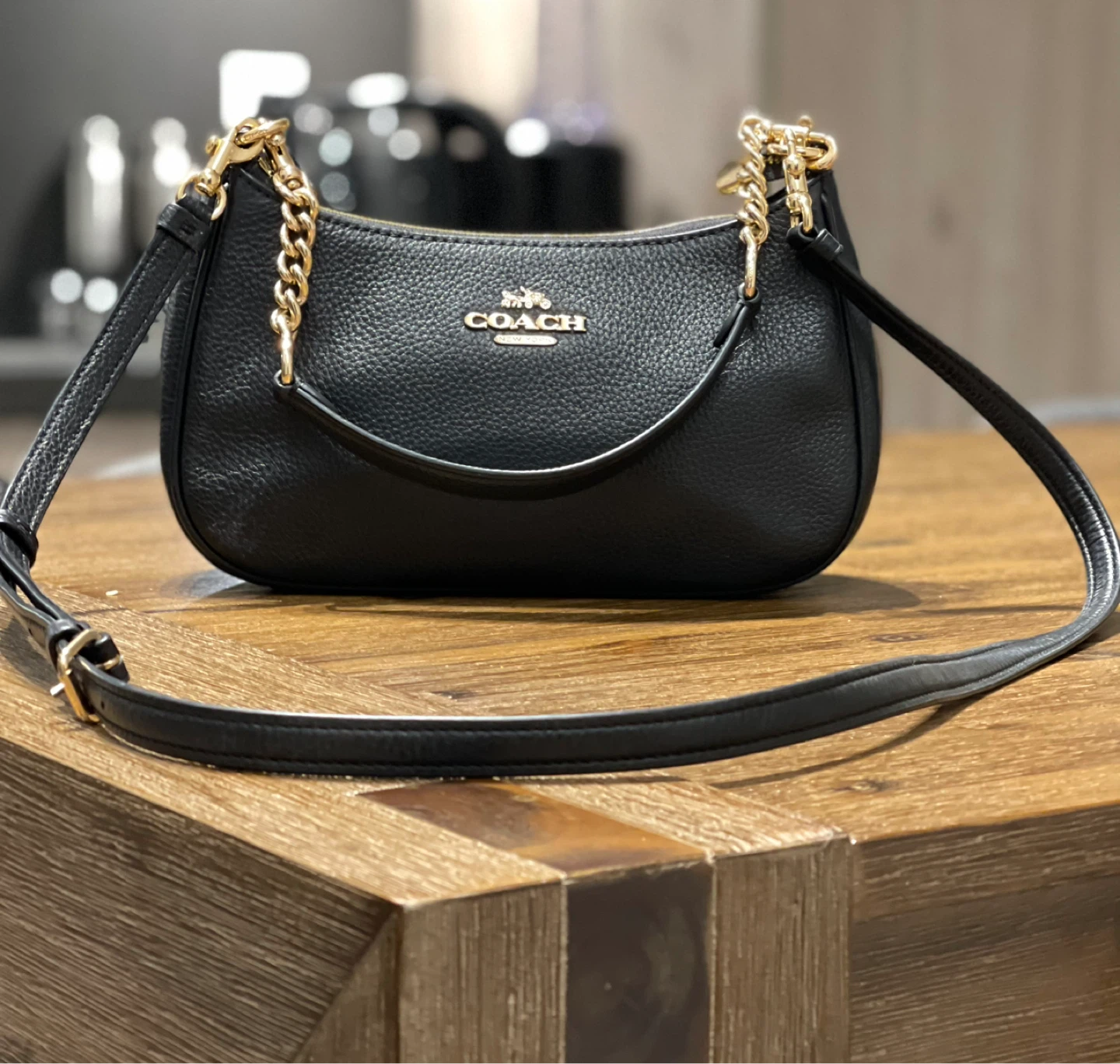 Coach Black Leather Bag