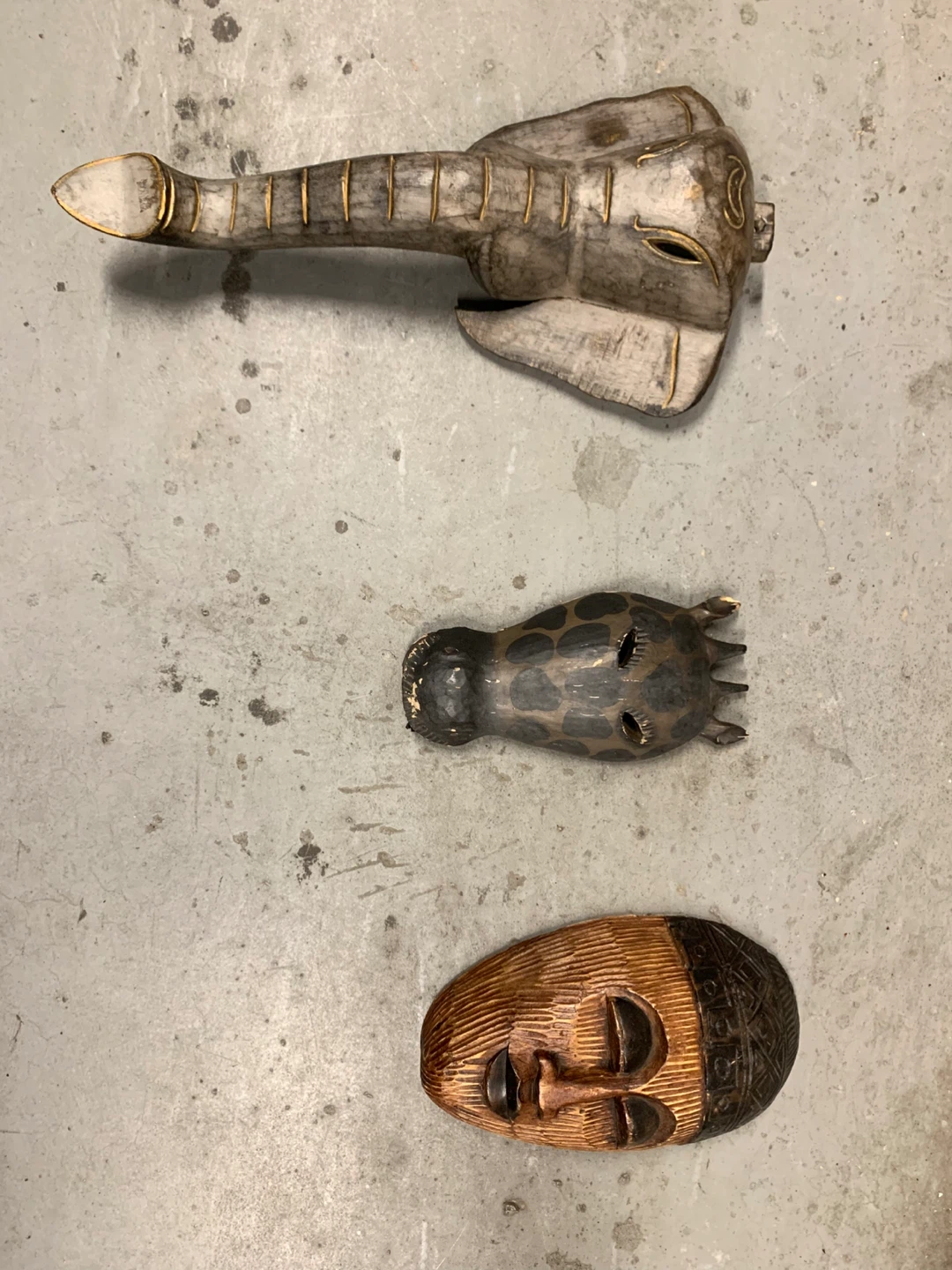 Set of 3 African Masks