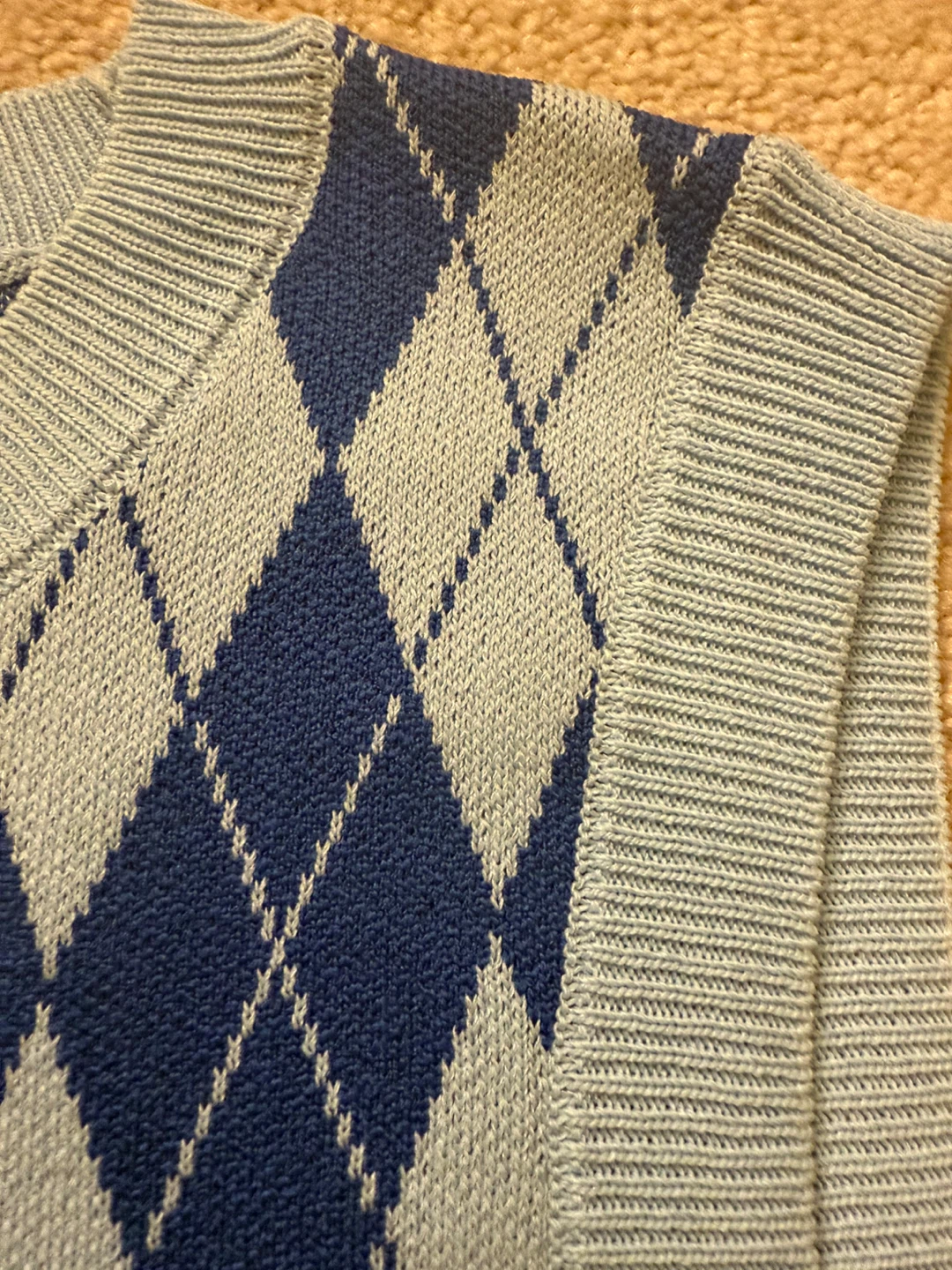 Zara Argyle Knit Dress - Size S - photo 2