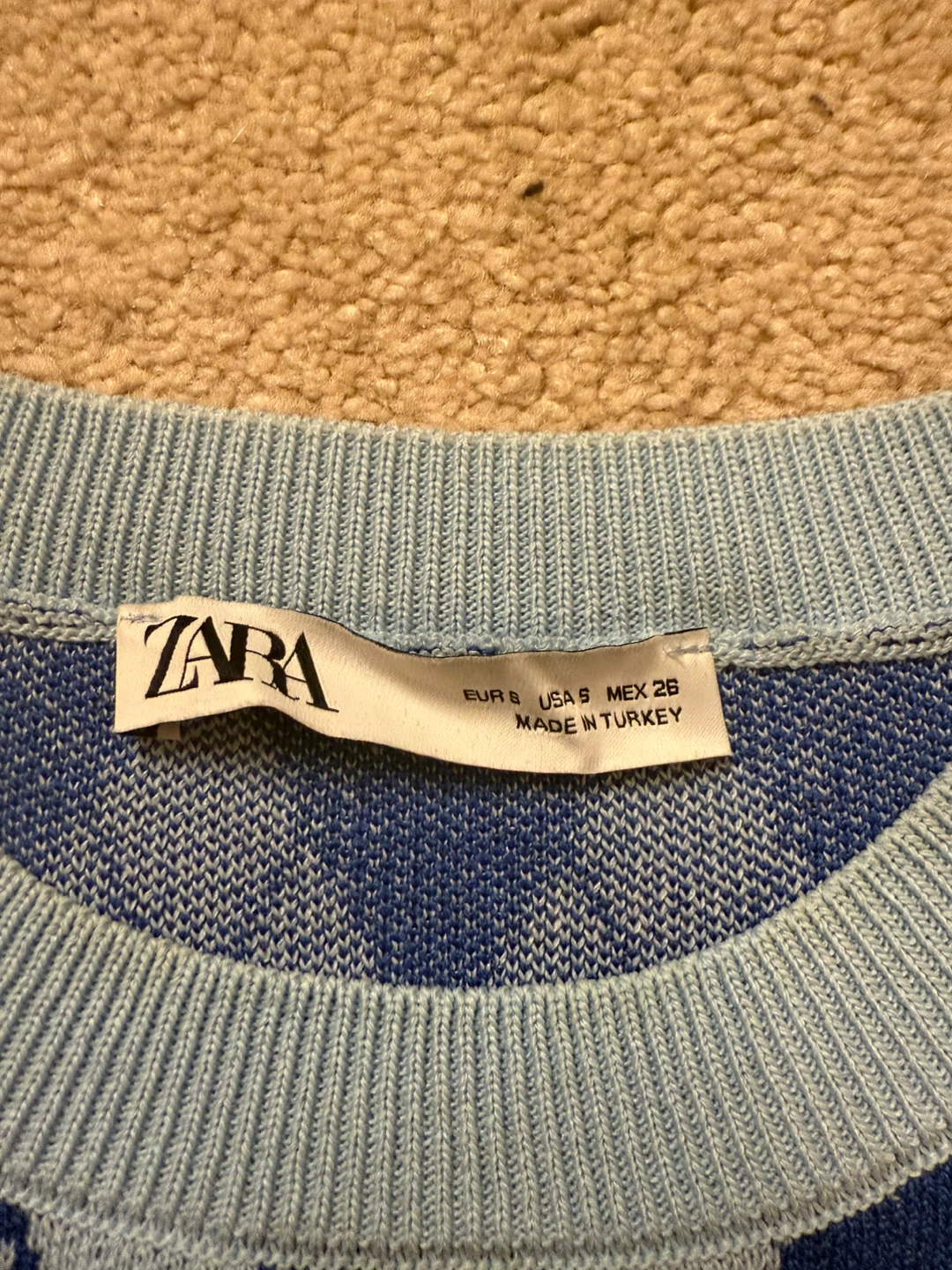 Zara Argyle Knit Dress - Size S - photo 4