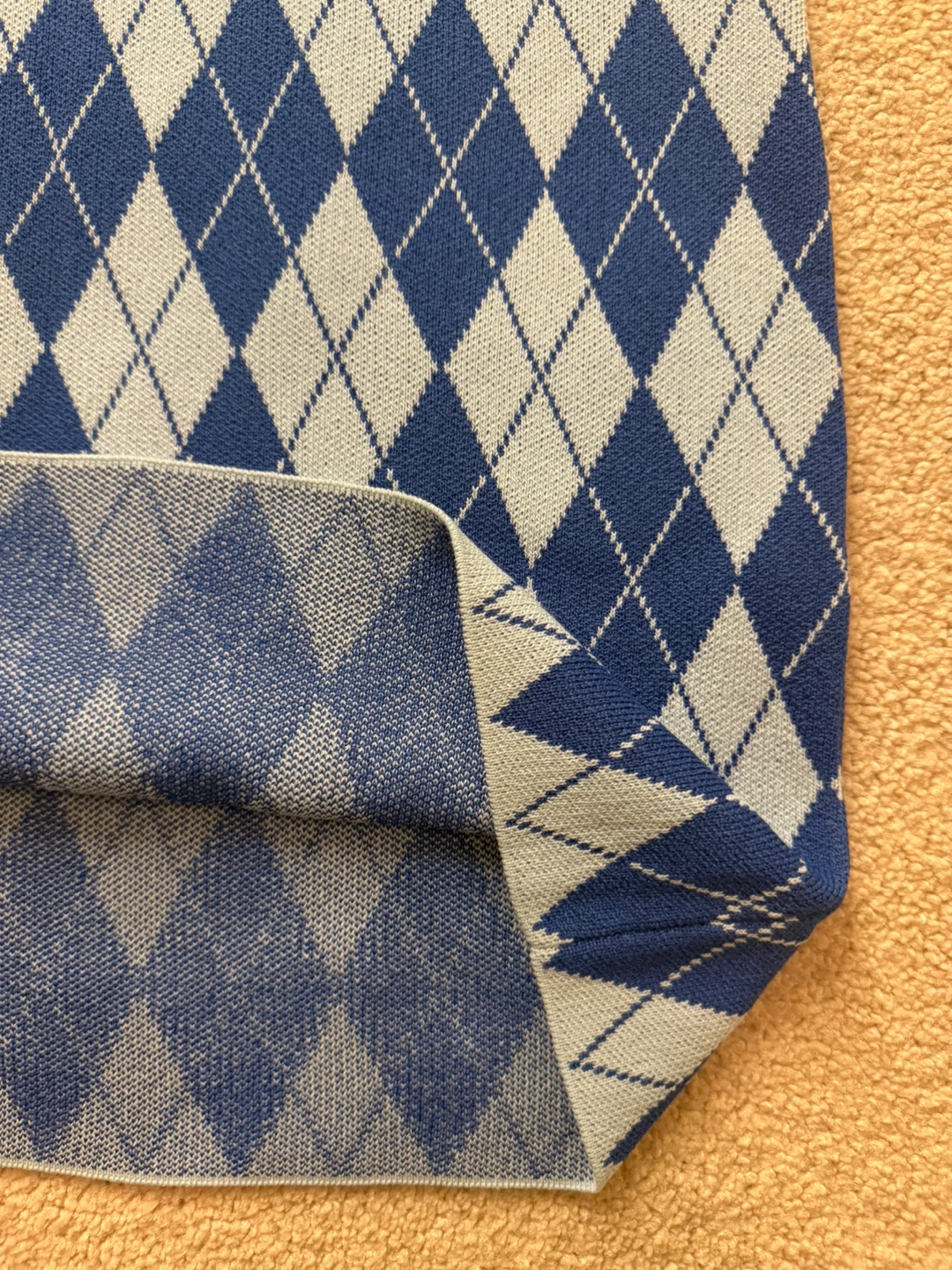 Zara Argyle Knit Dress - Size S - photo 3