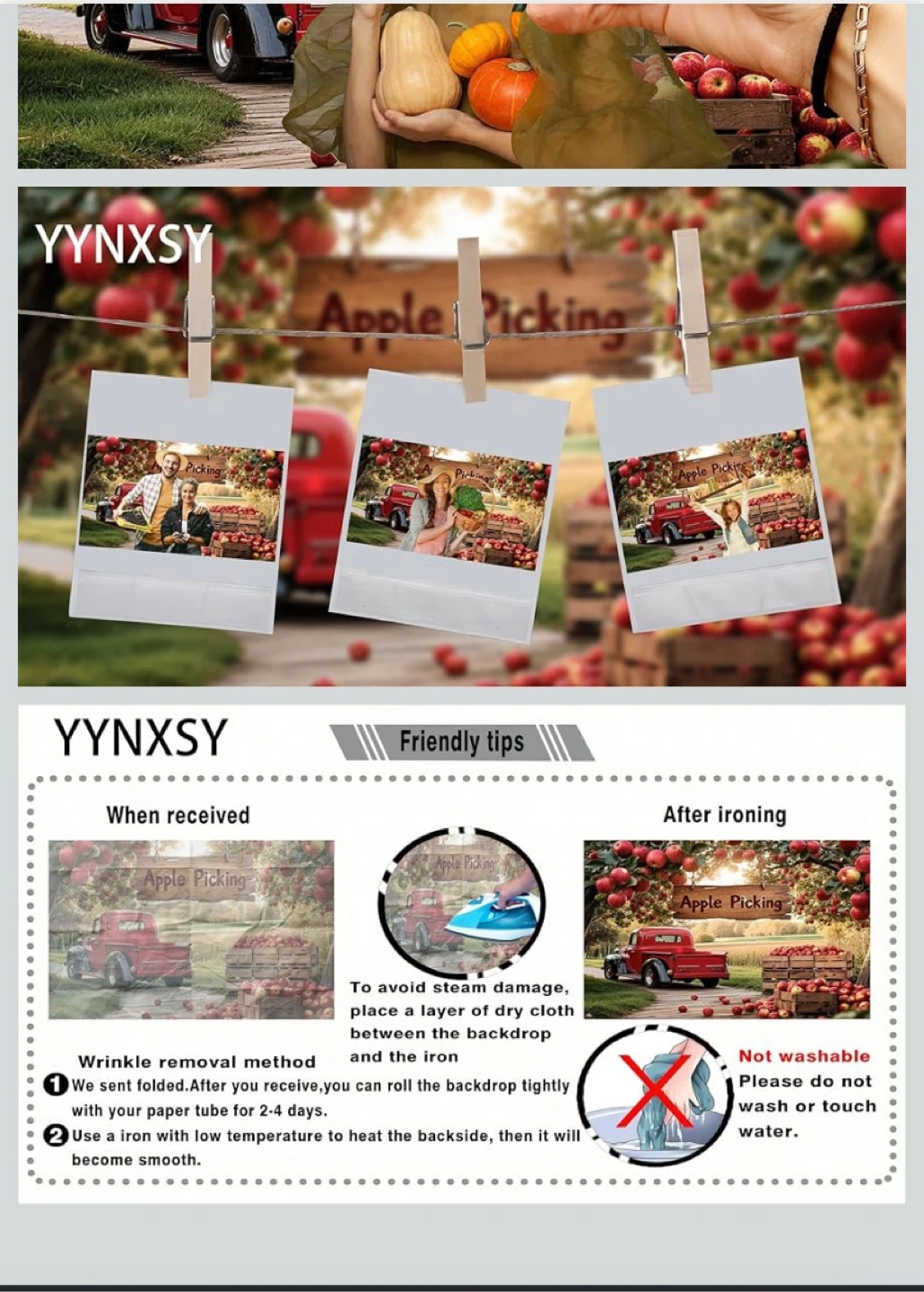 YYNXS Apple Backdrop 7x5 FT - photo 5